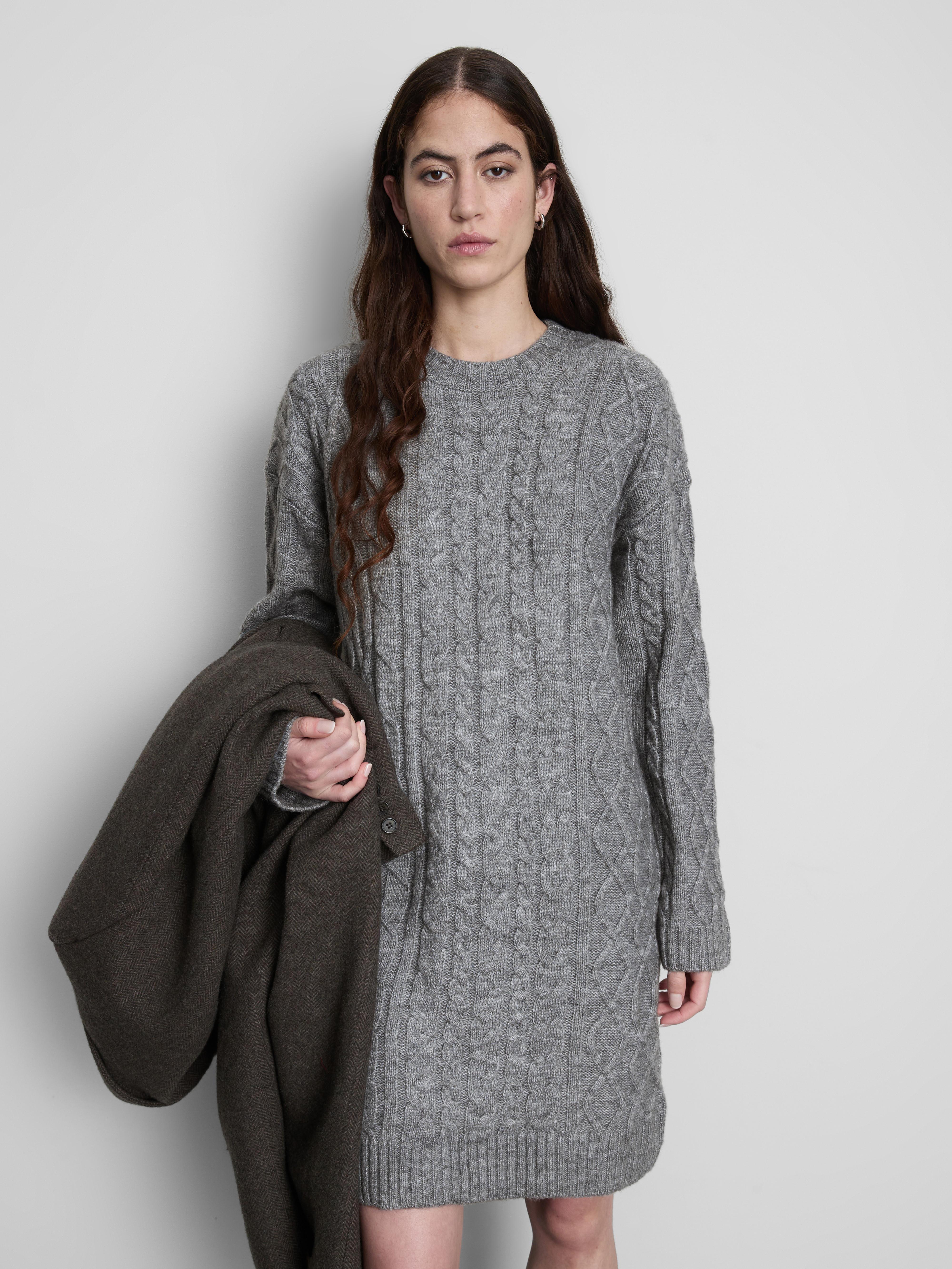 Cable Knit Mini Jumper Dress