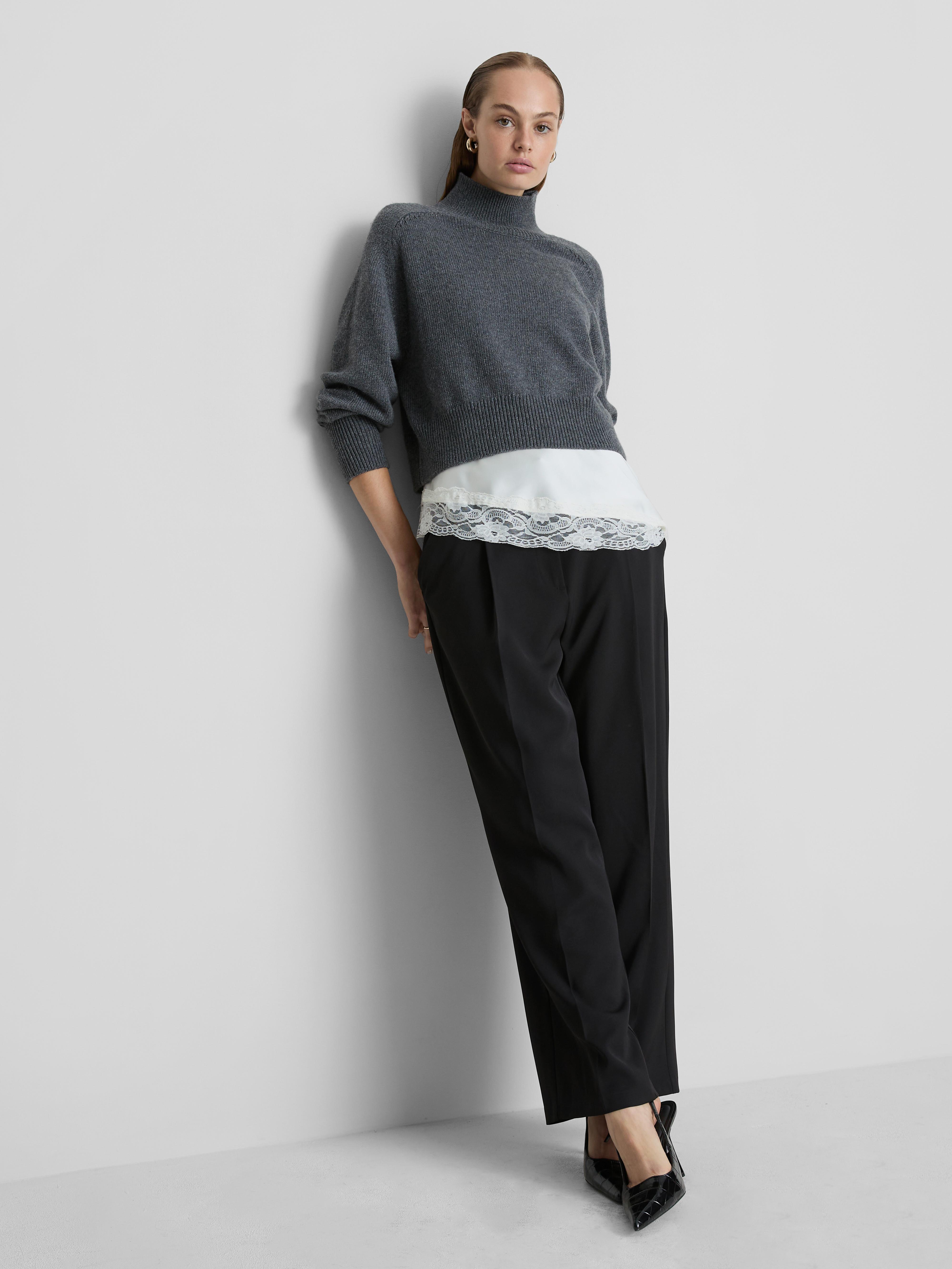 Knitted High Neck Jumper