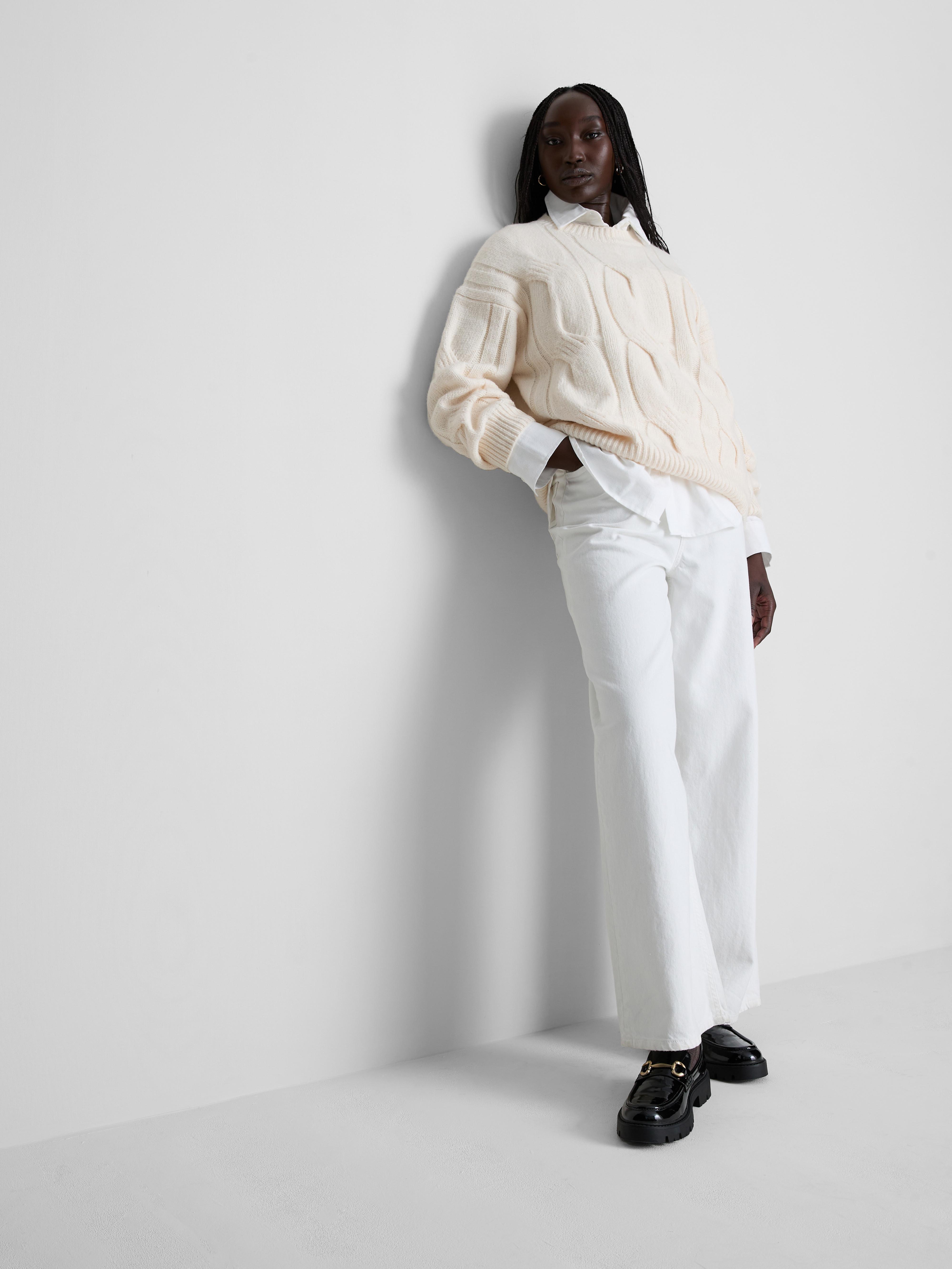 Essential Relaxed Cable Knit Jumper