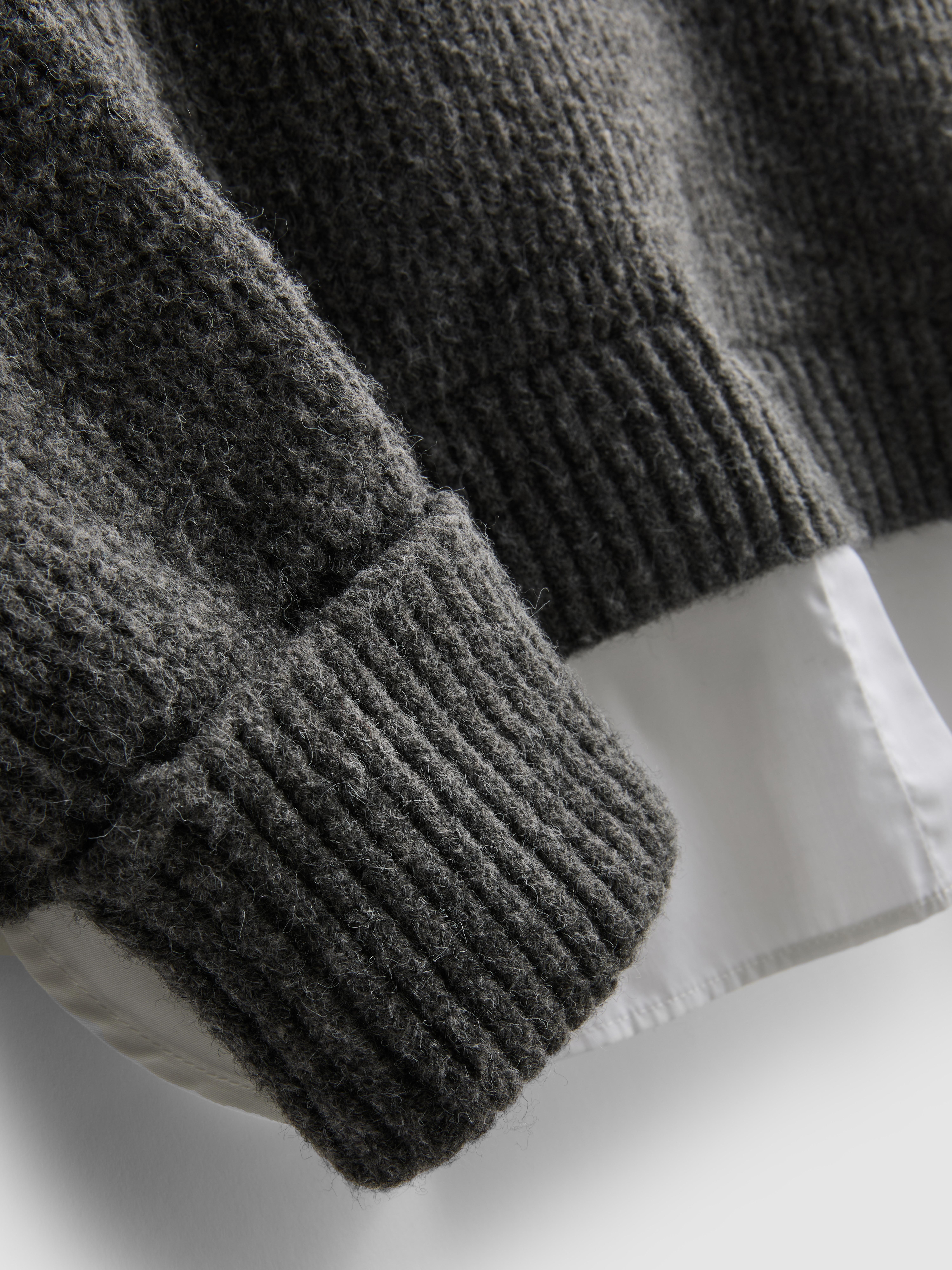 2 in 1 V-Neck Knitted Jumper