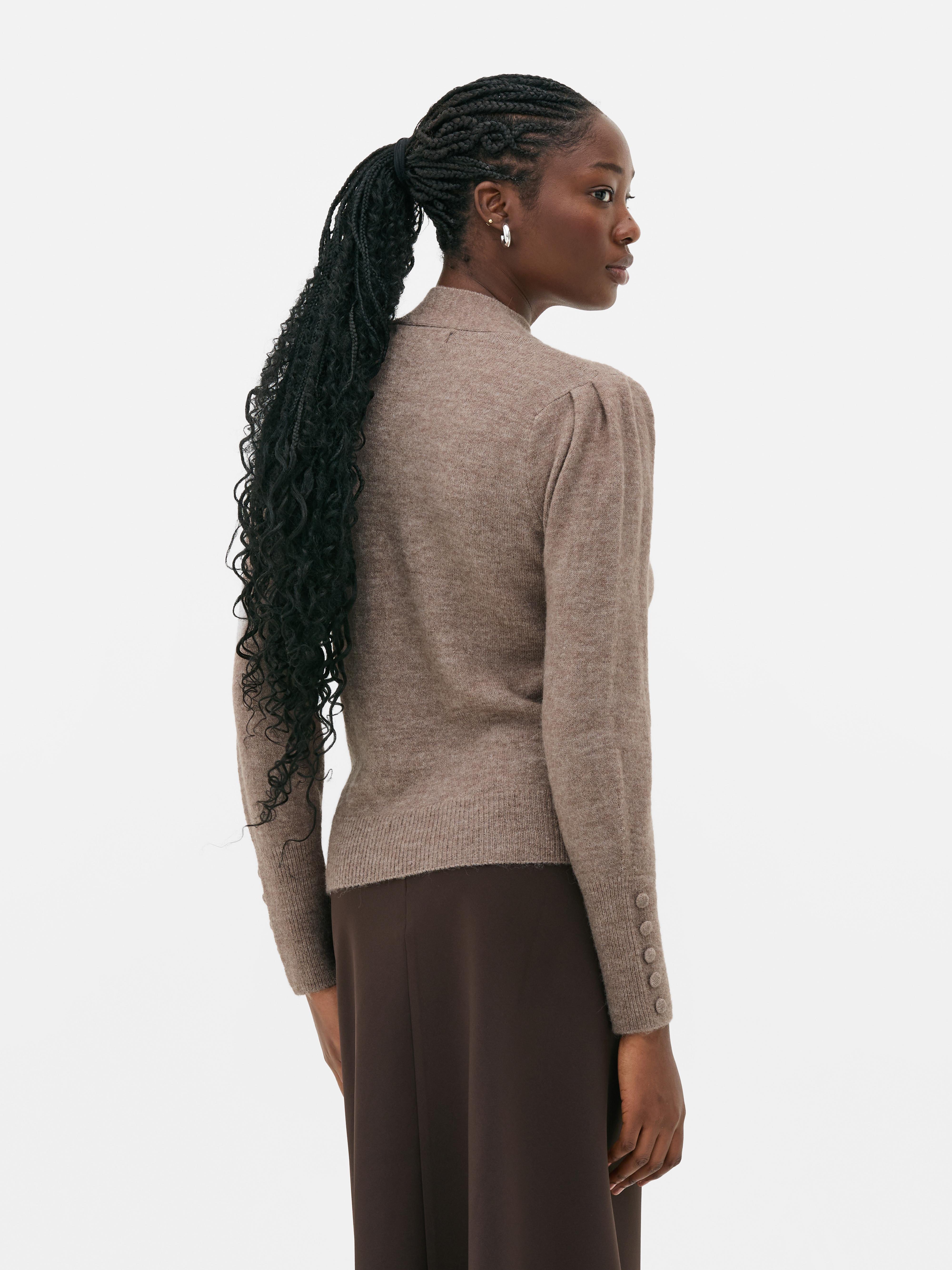 Bow Collar Knit Jumper