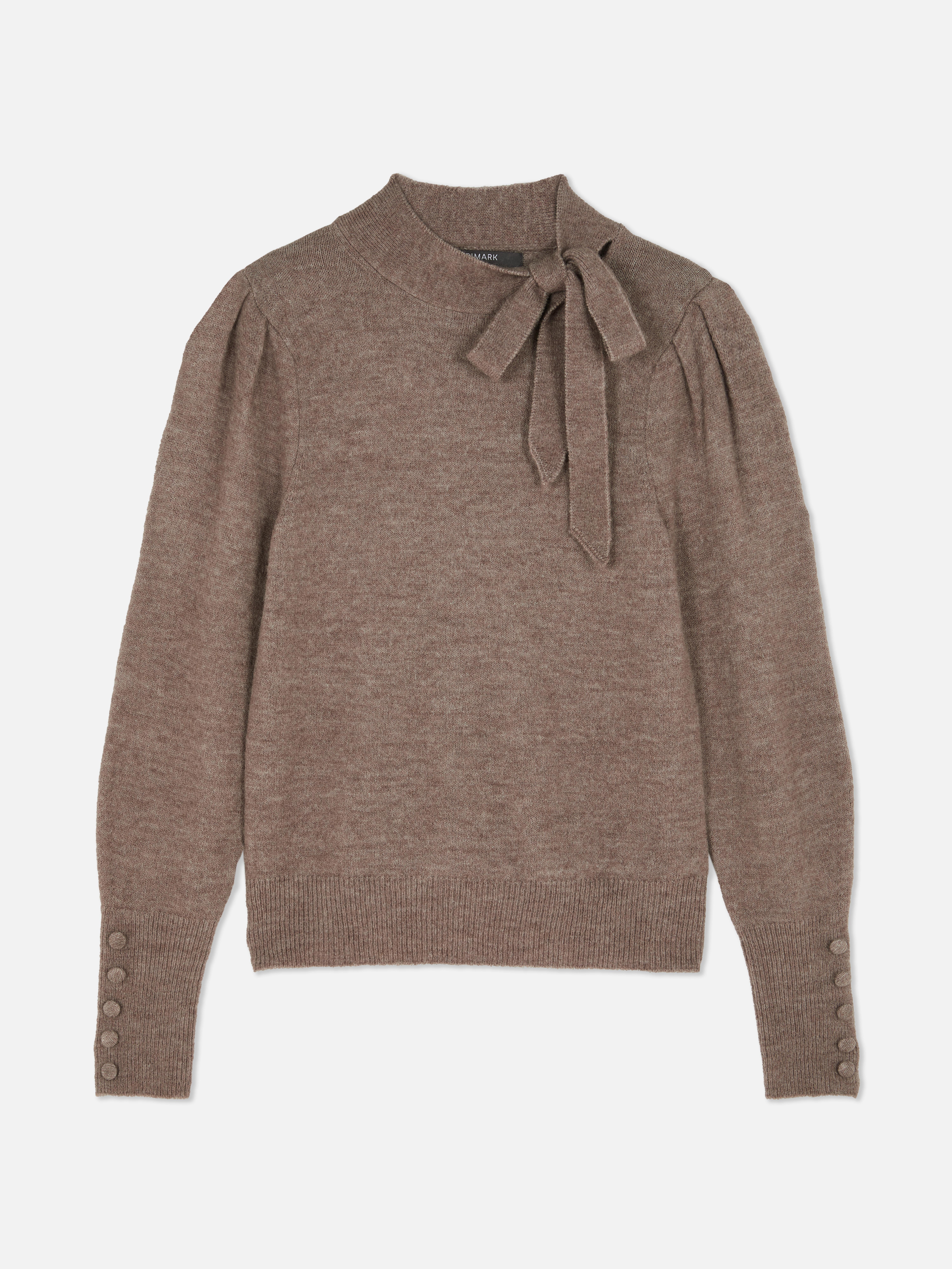Bow Collar Knit Jumper