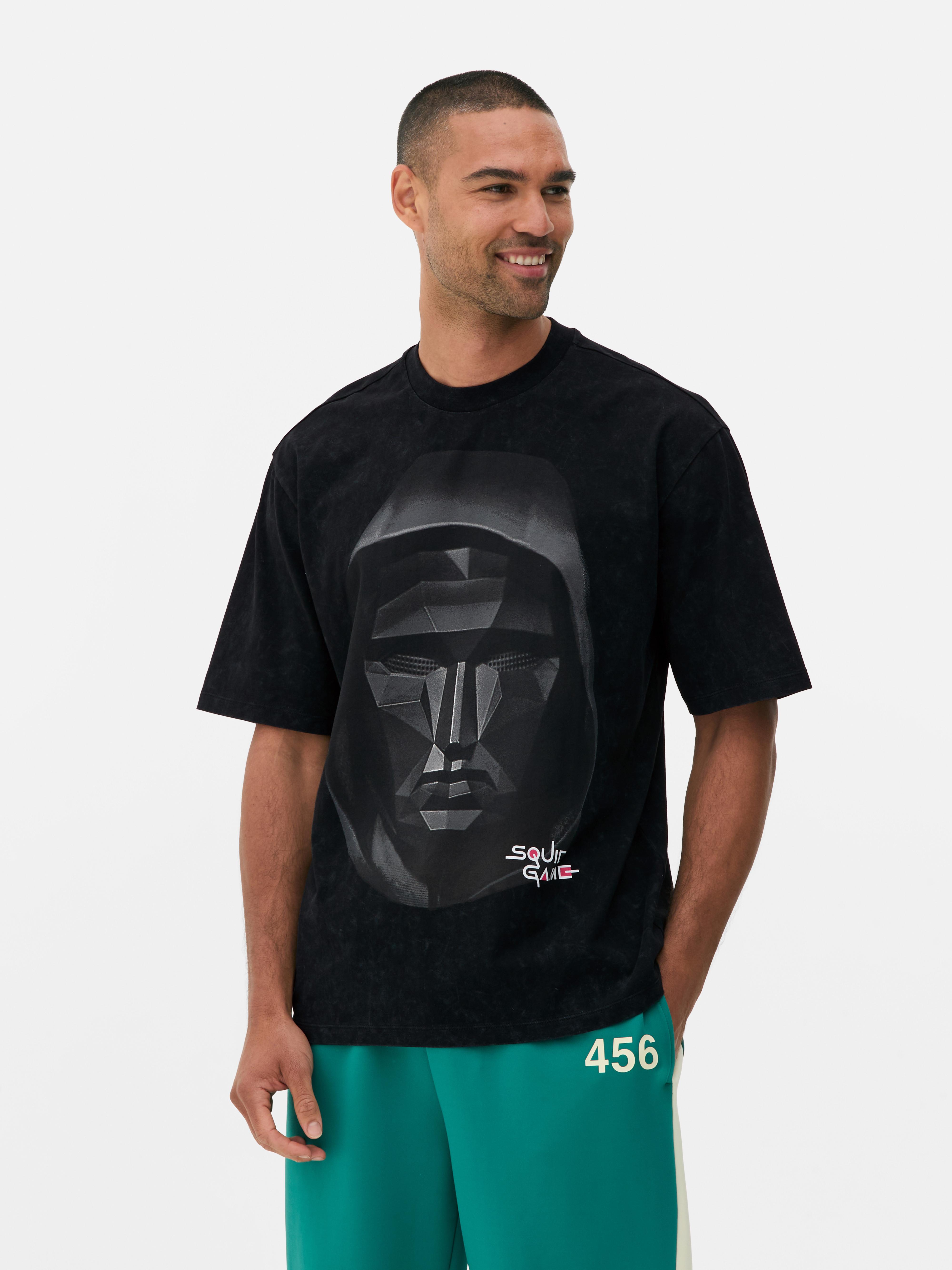 „Squid Game“ T-Shirt mit Frontmann-Print