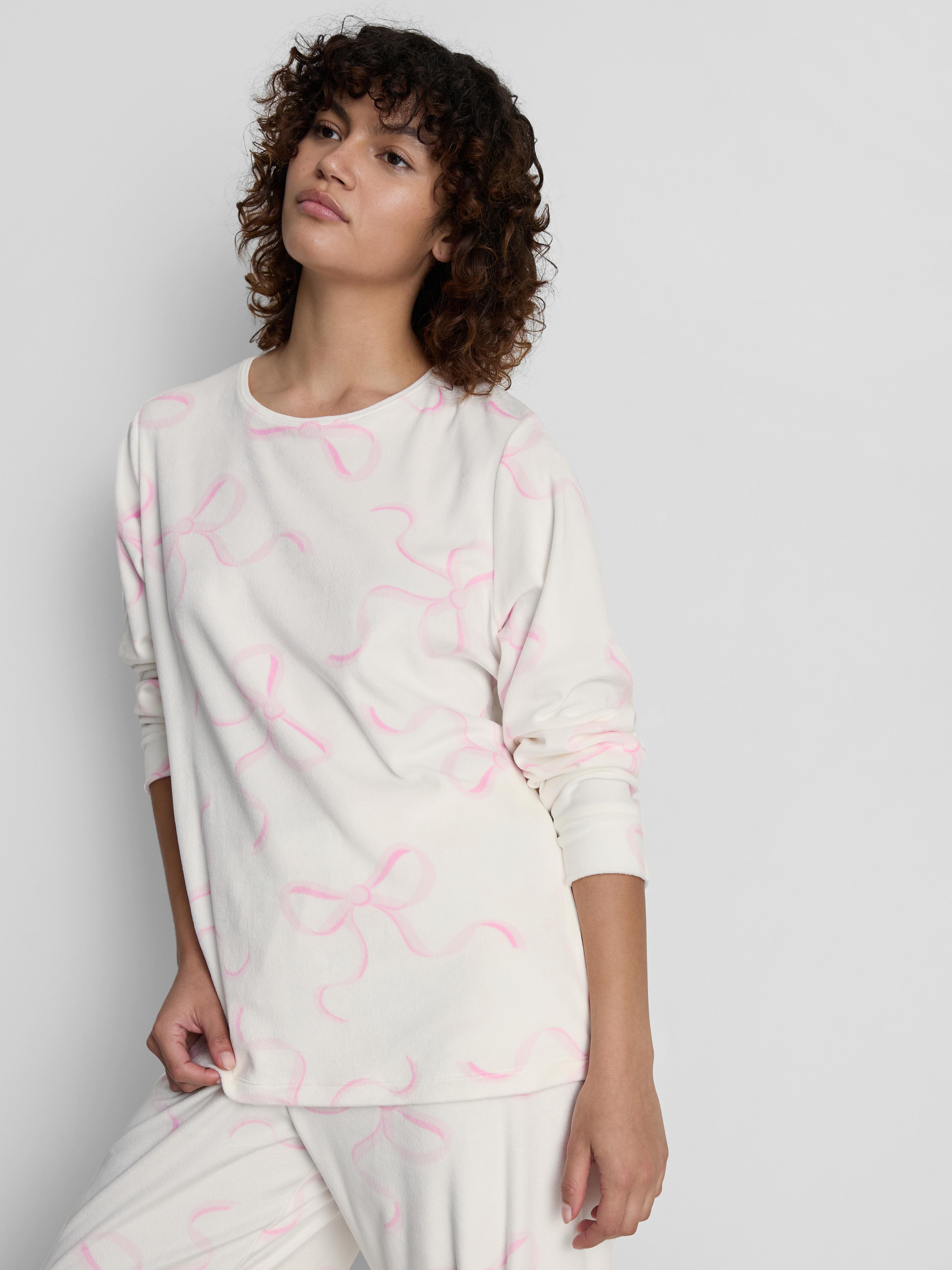 Plush Bow Pyjama Set