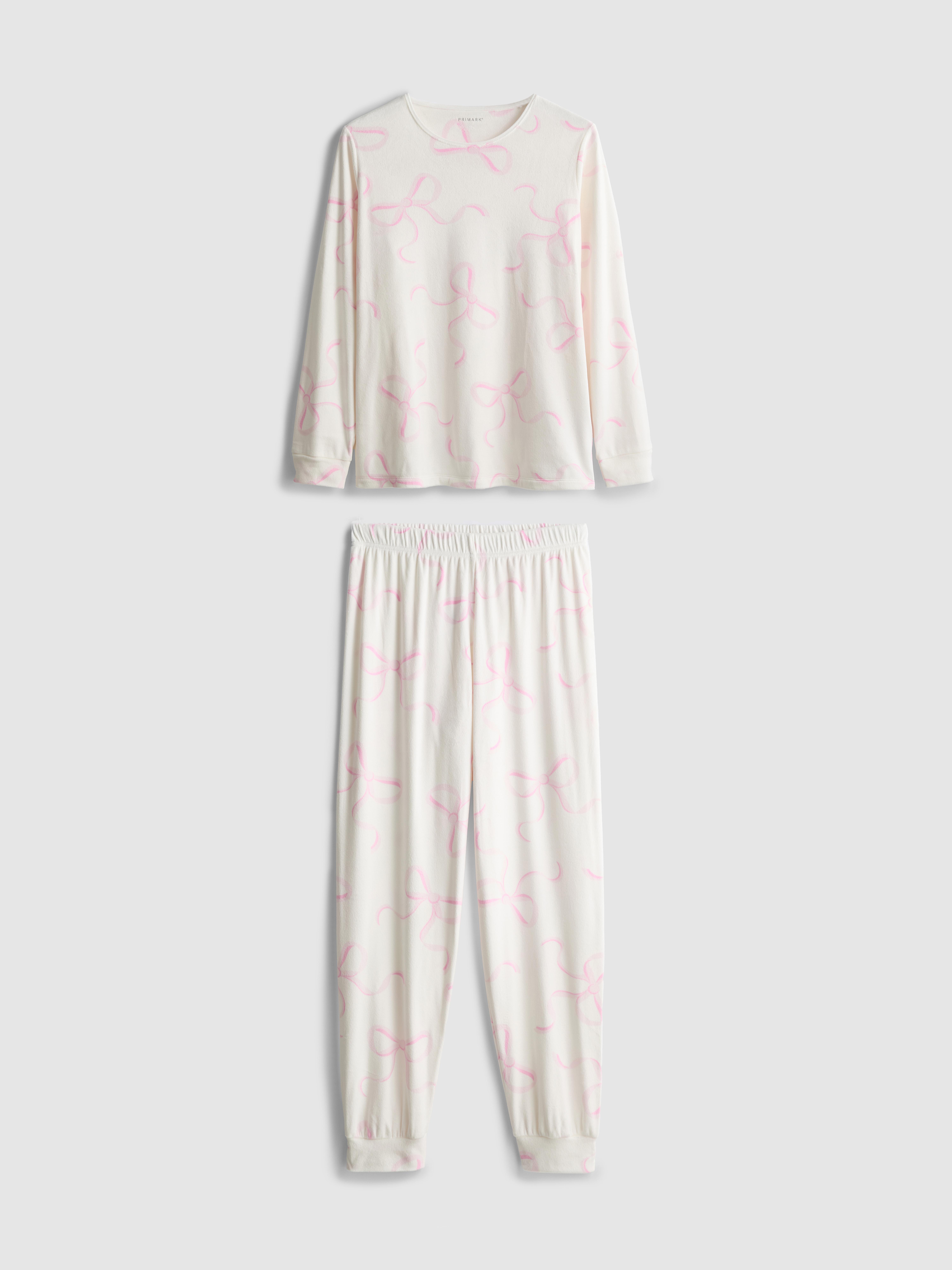 Plush Bow Pyjama Set