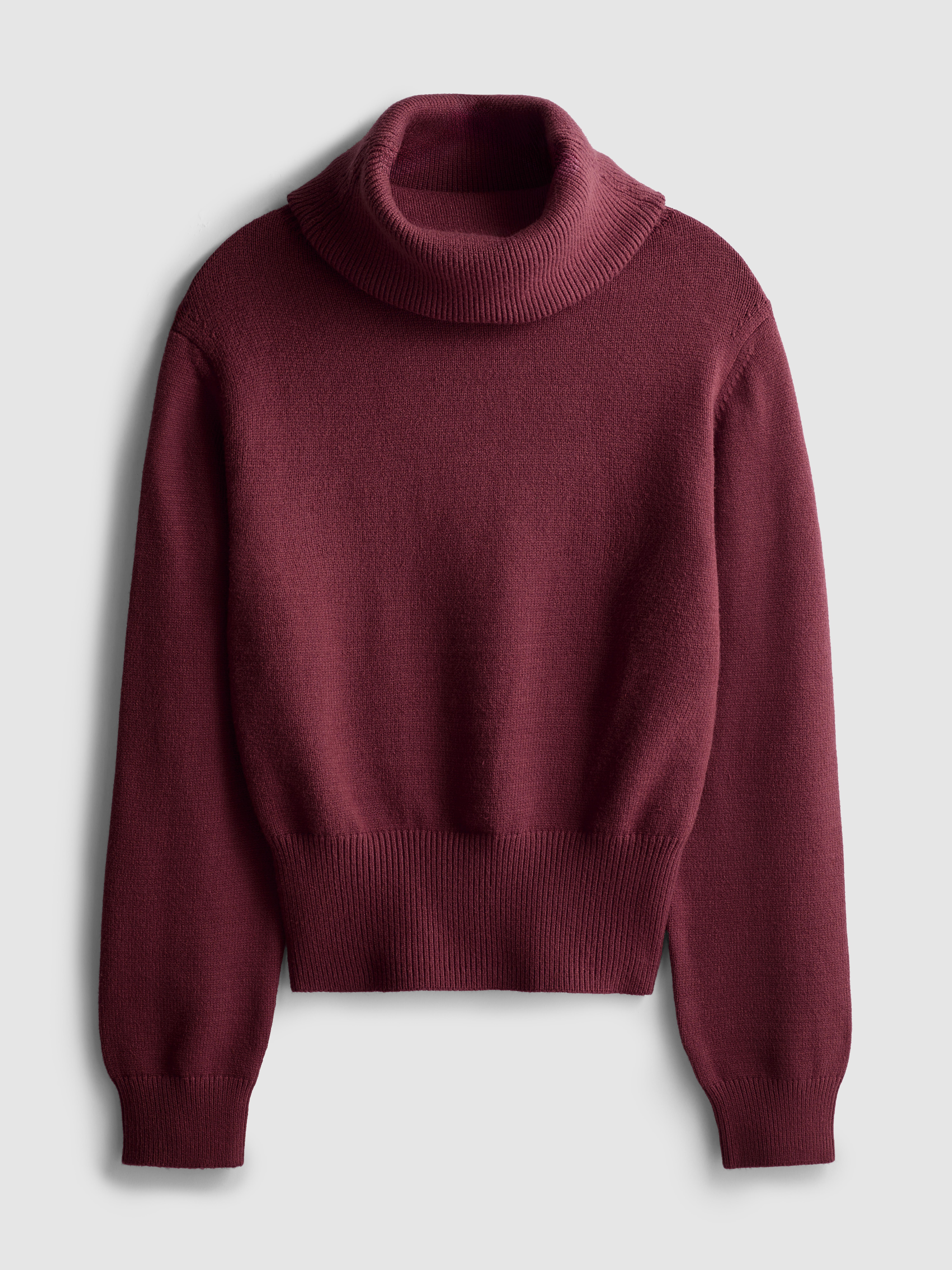 Jersey de punto con cuello chimenea