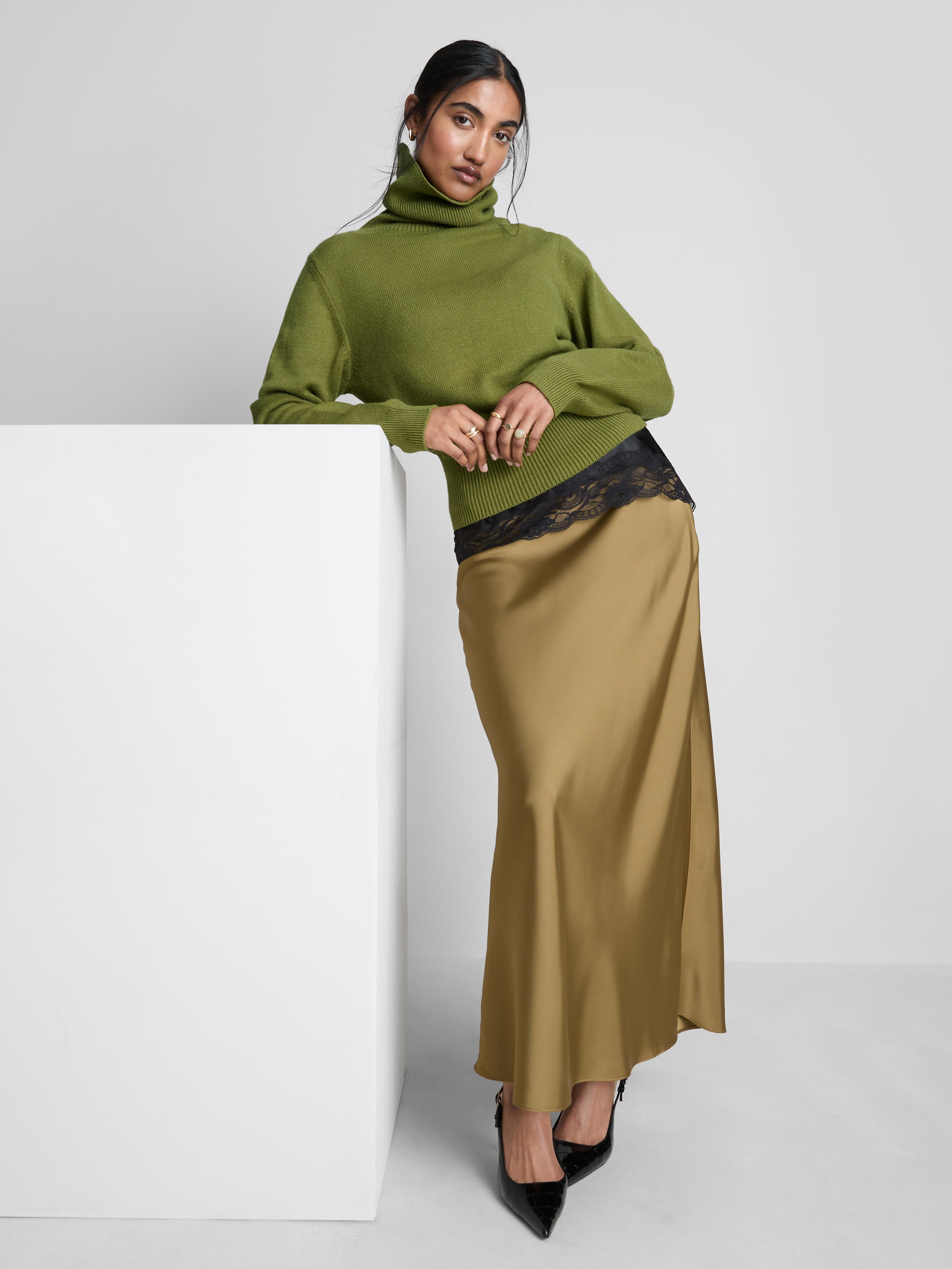 Camisola malha gola funil
