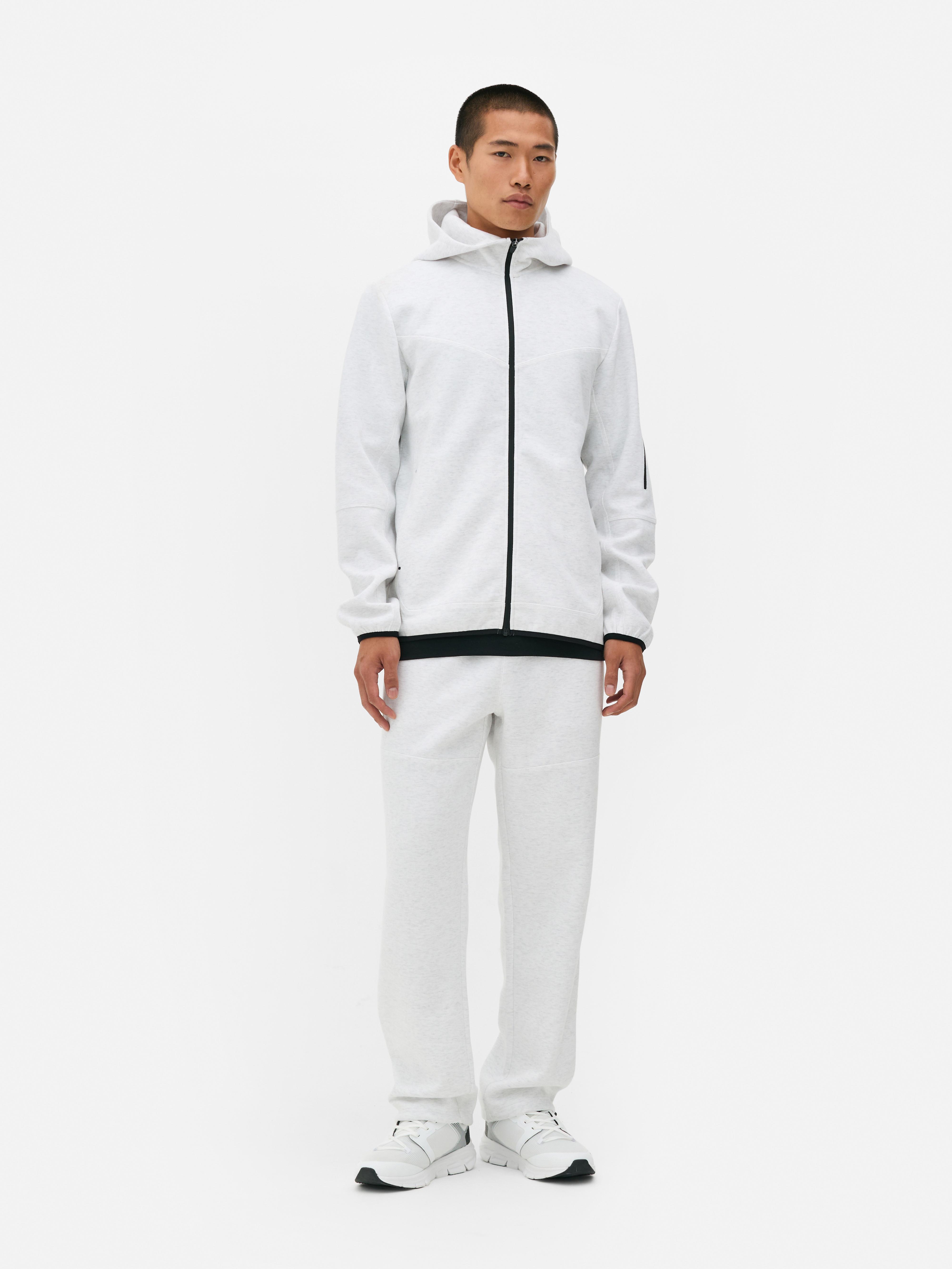 Drawstring Performance Joggers Light Grey