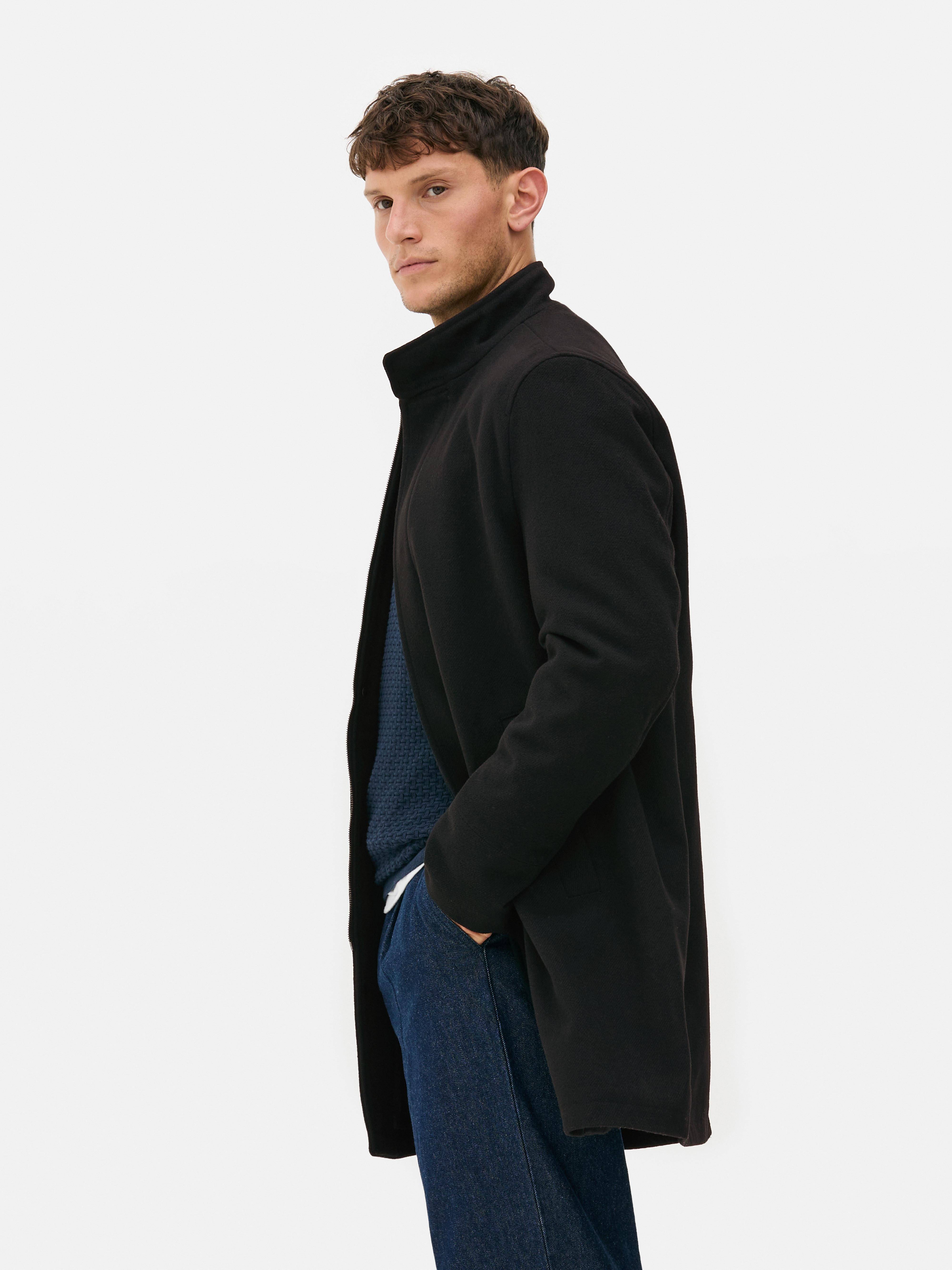 Zip-Up Long Coat