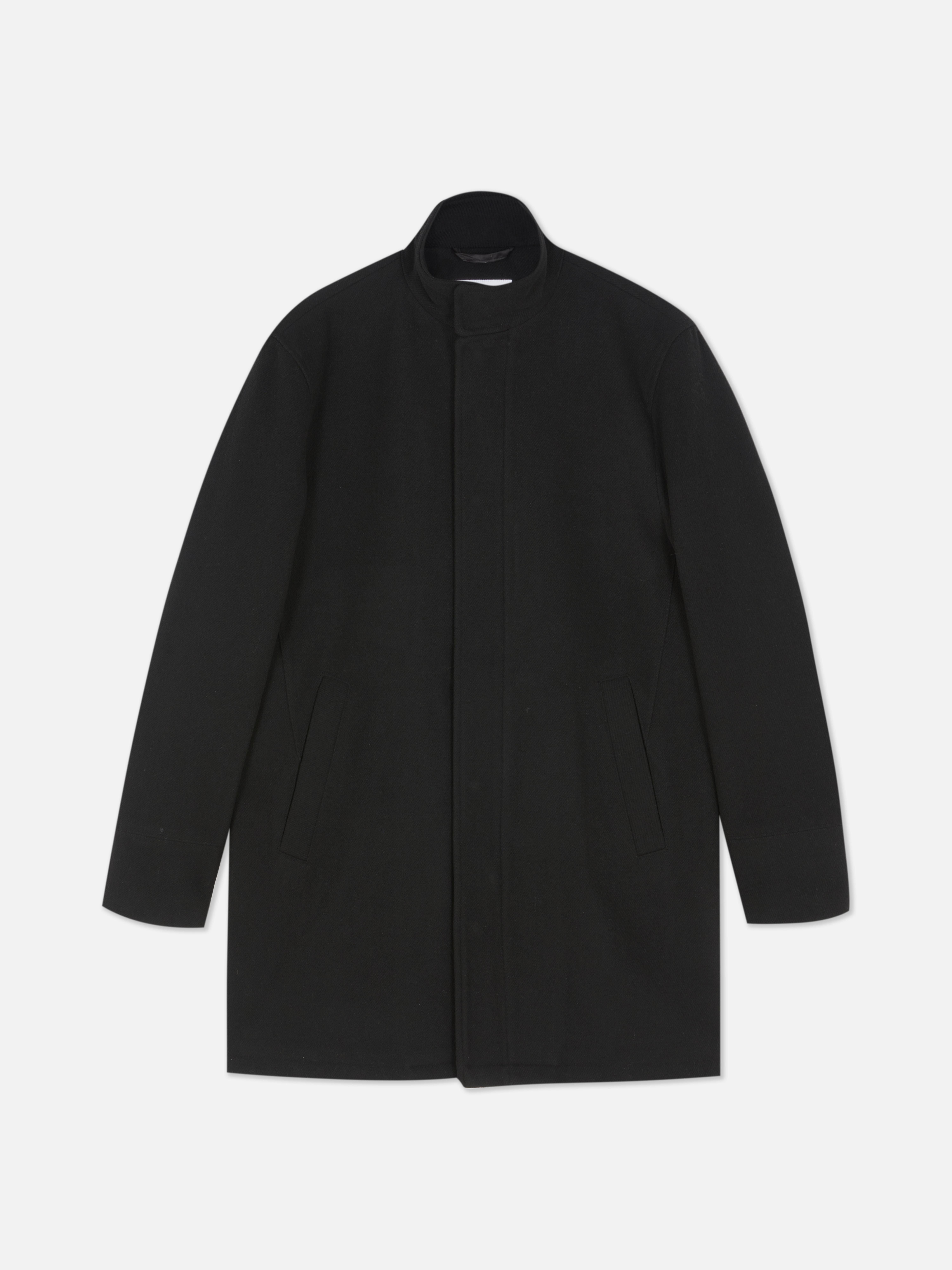 Zip-Up Long Coat