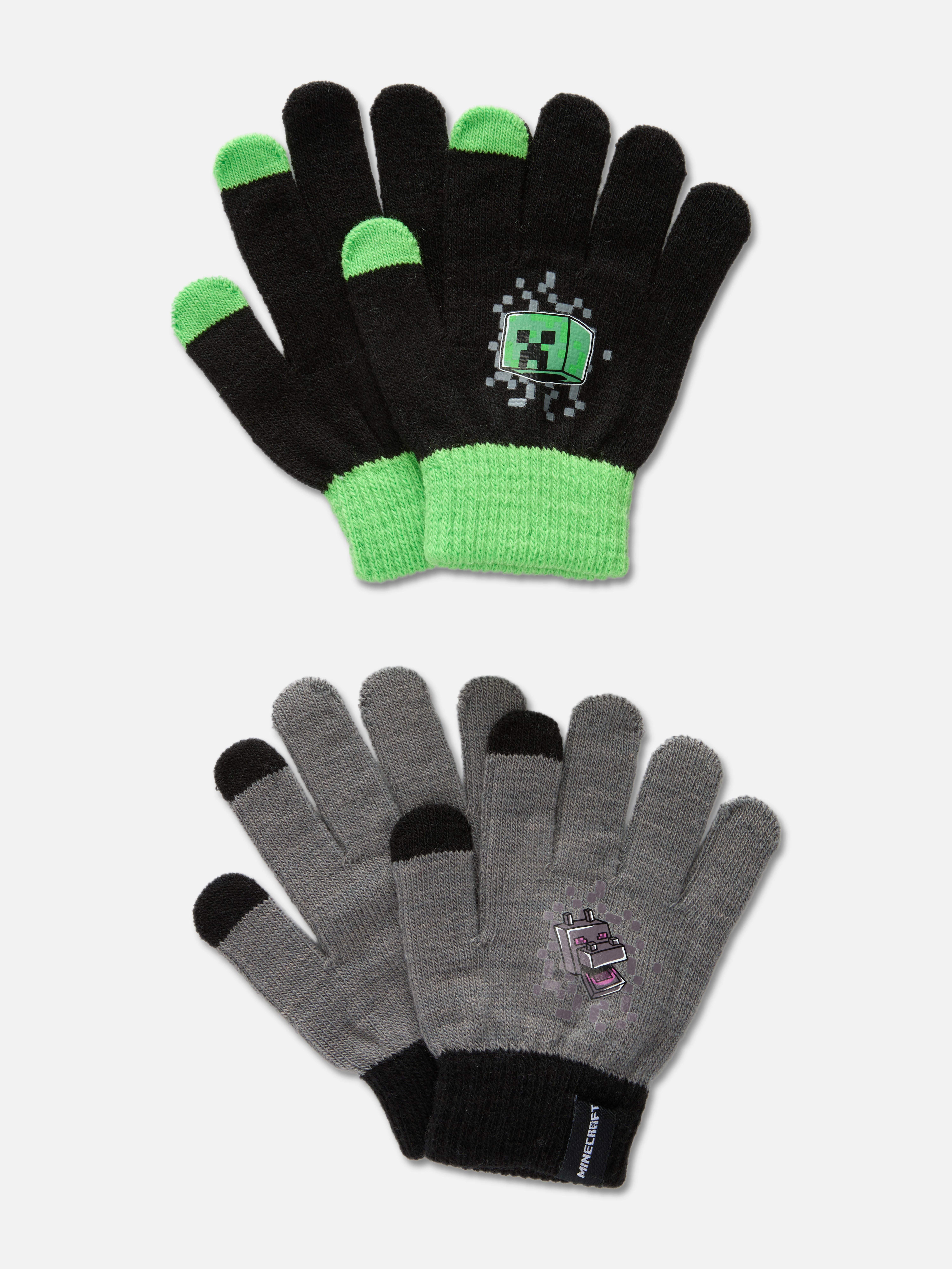 Lot de 2 paires de gants Minecraft