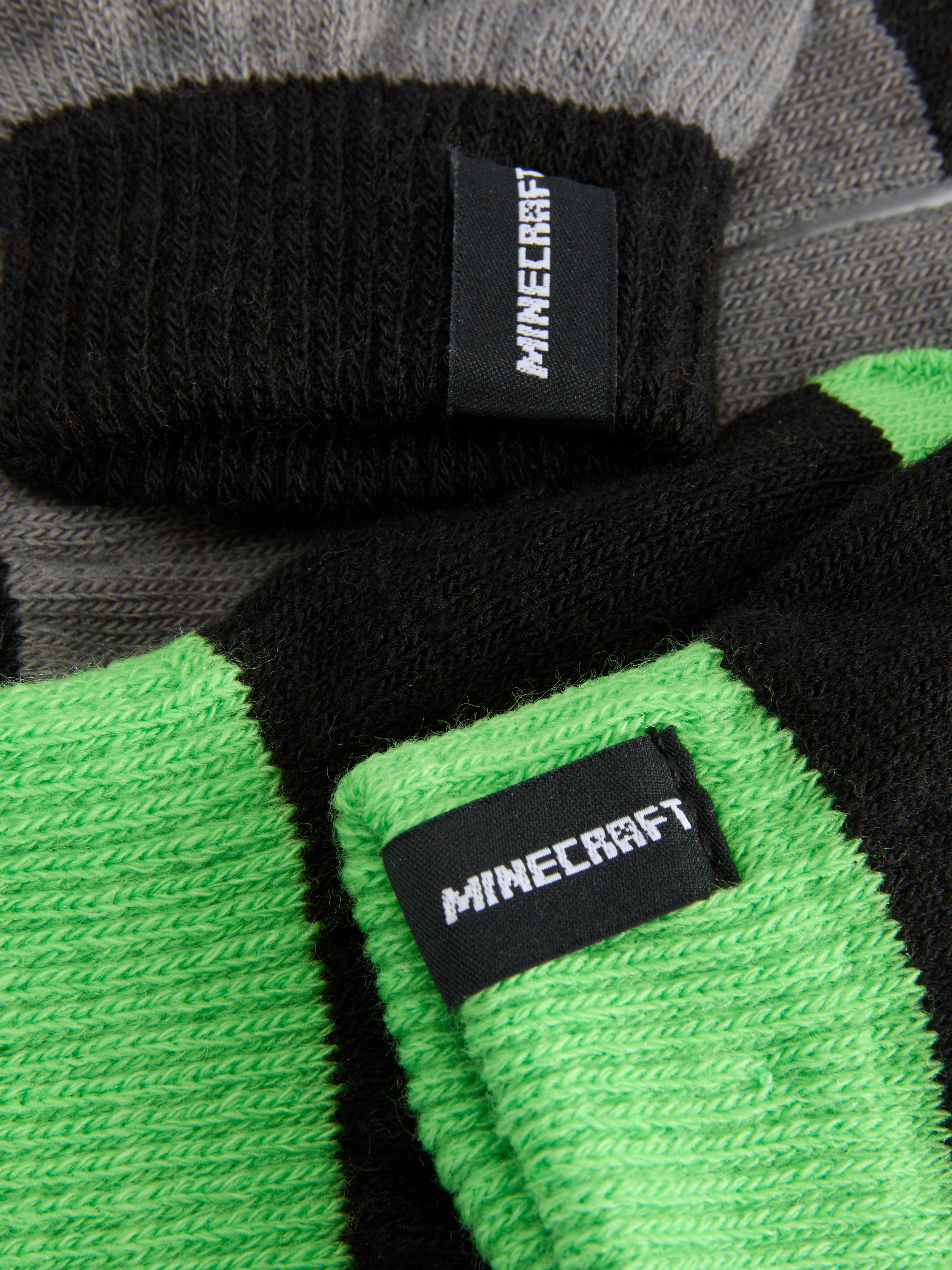 Lot de 2 paires de gants Minecraft