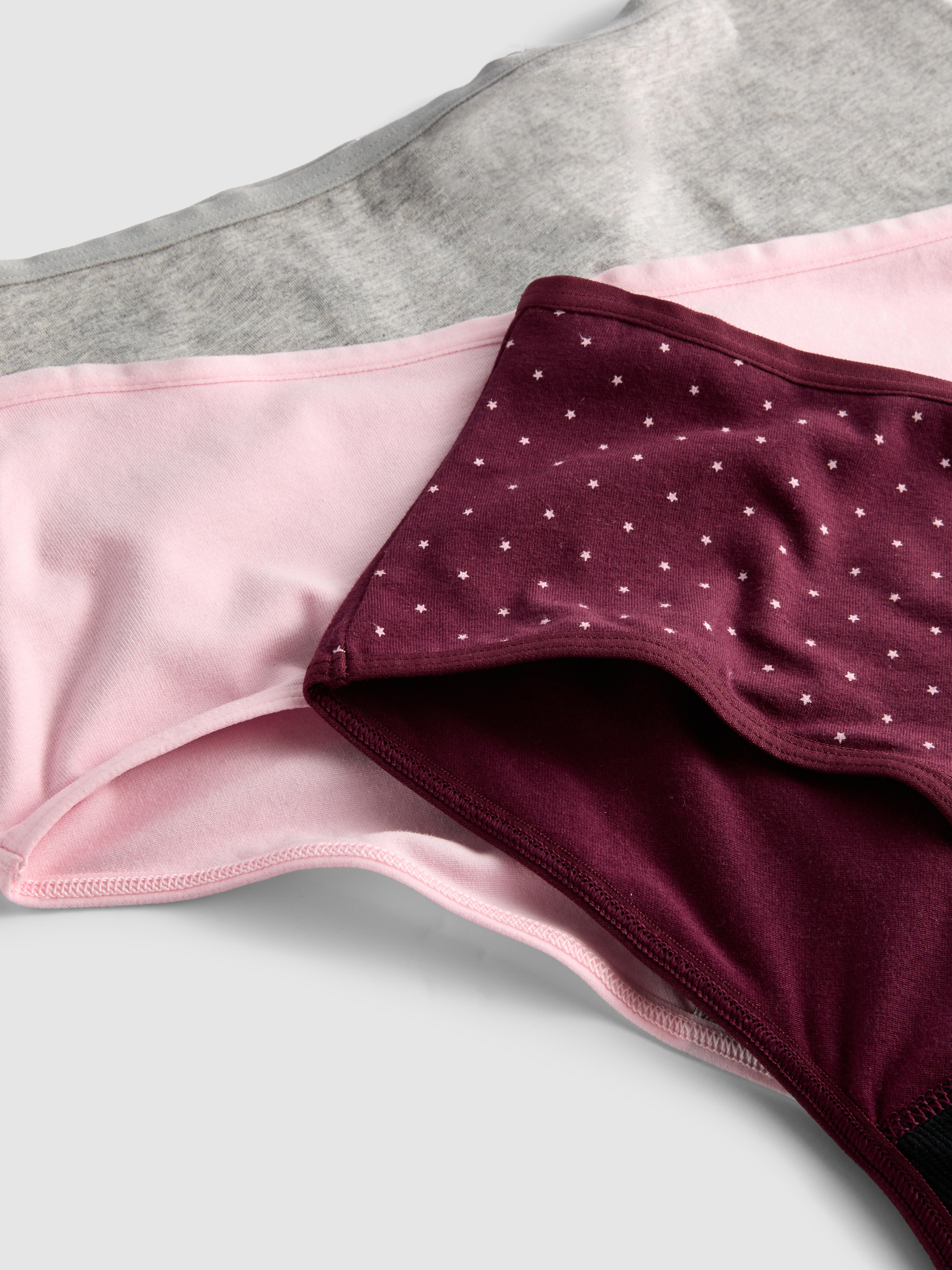 3pk Cotton Hipster Period Pants