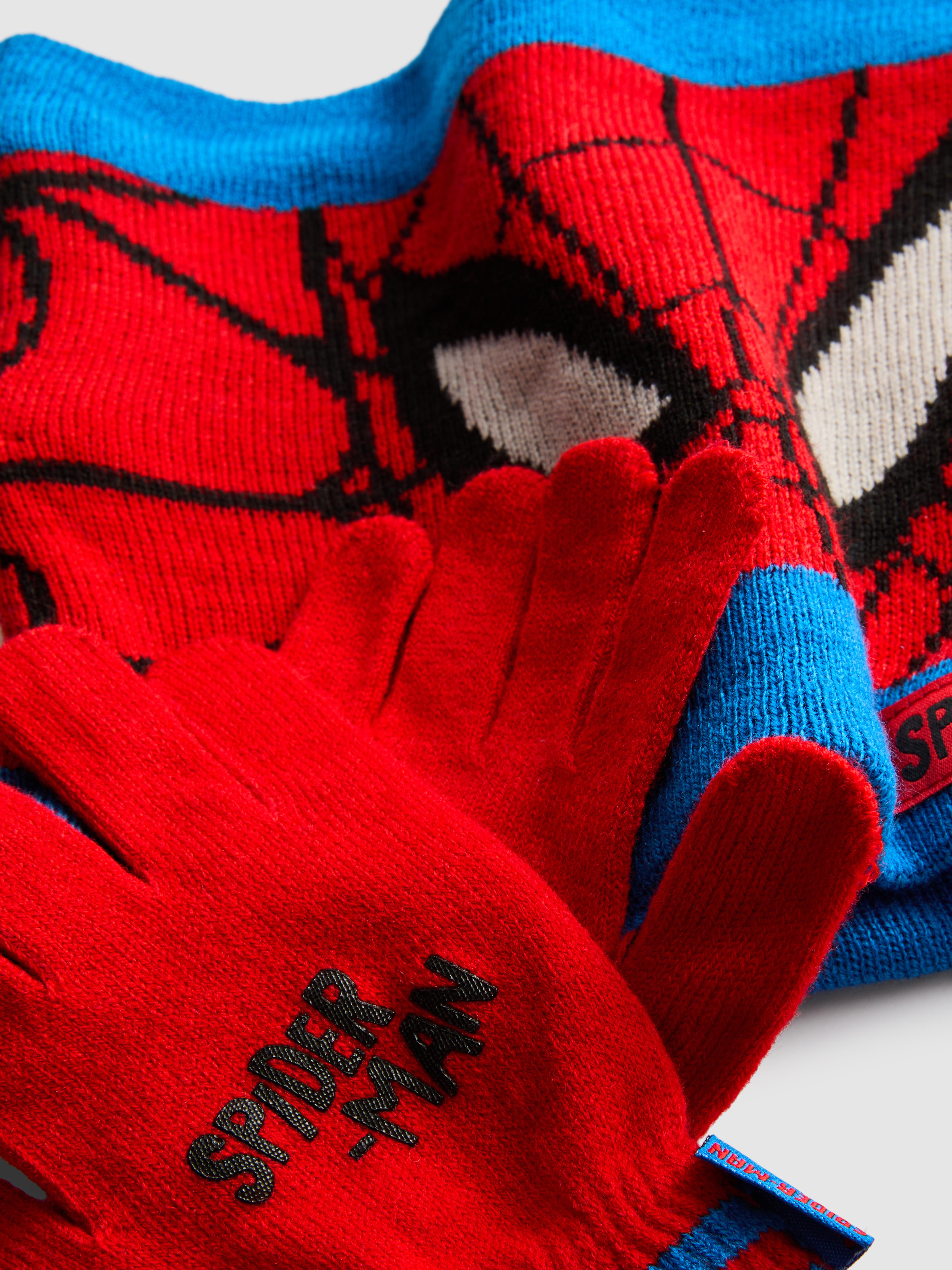 MARVEL Spider-Man Beanie, Snood and Gloves Accessory Set