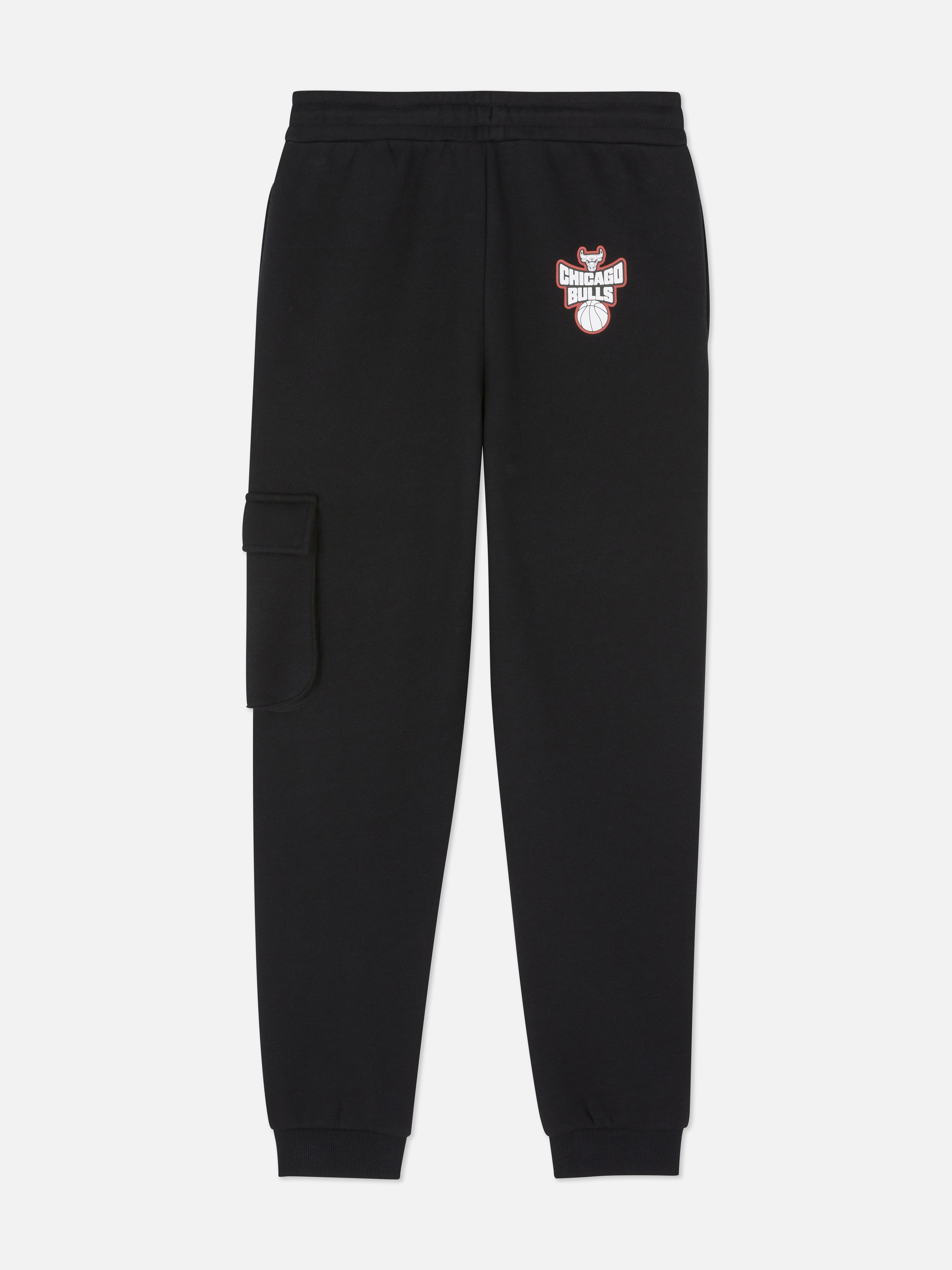 7 - 15 ani | Pantaloni casual cu manșete NBA Chicago Bulls