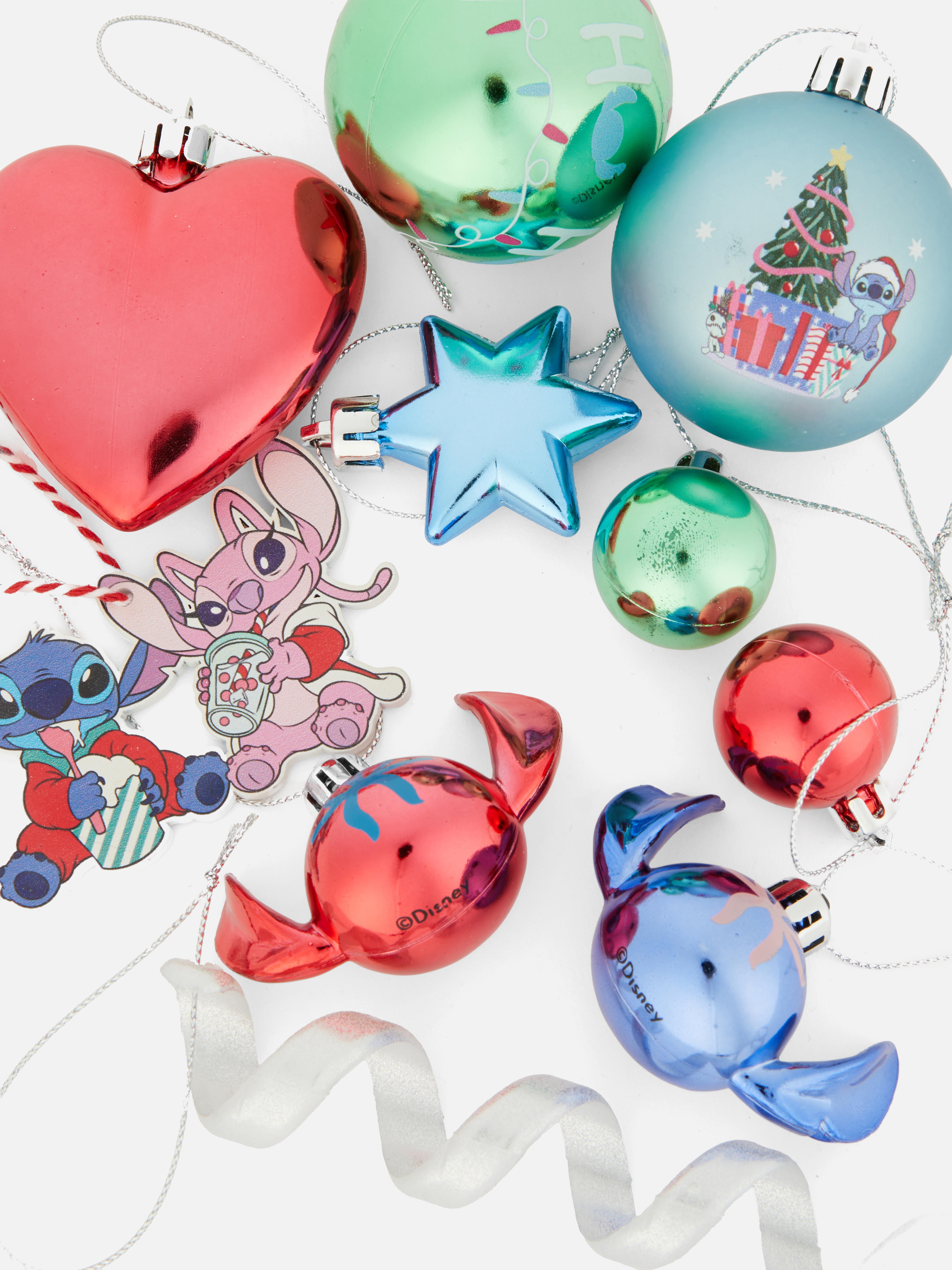 Set de adornos navideños de Stitch de Disney