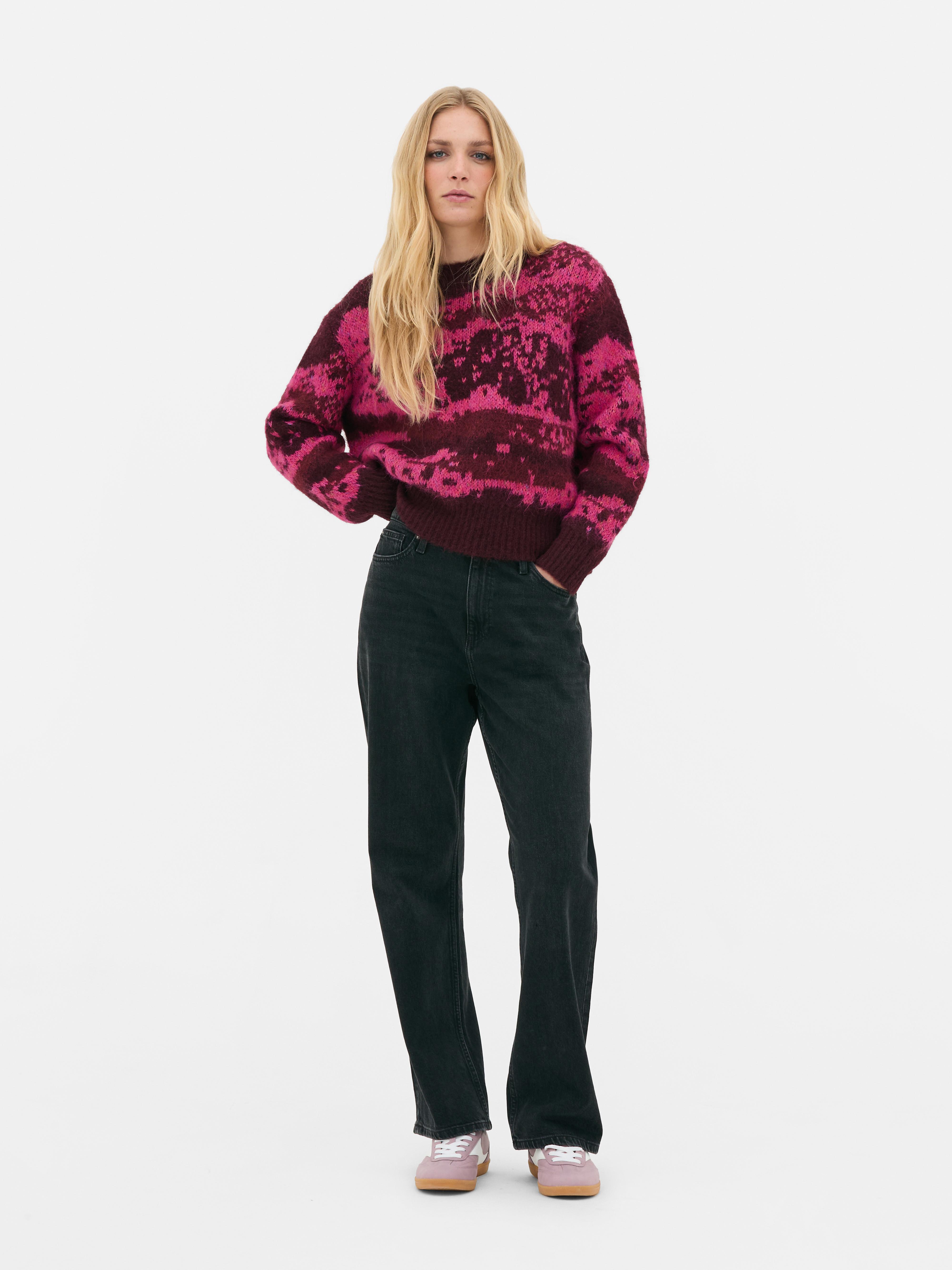 Abstract Knitted Jumper