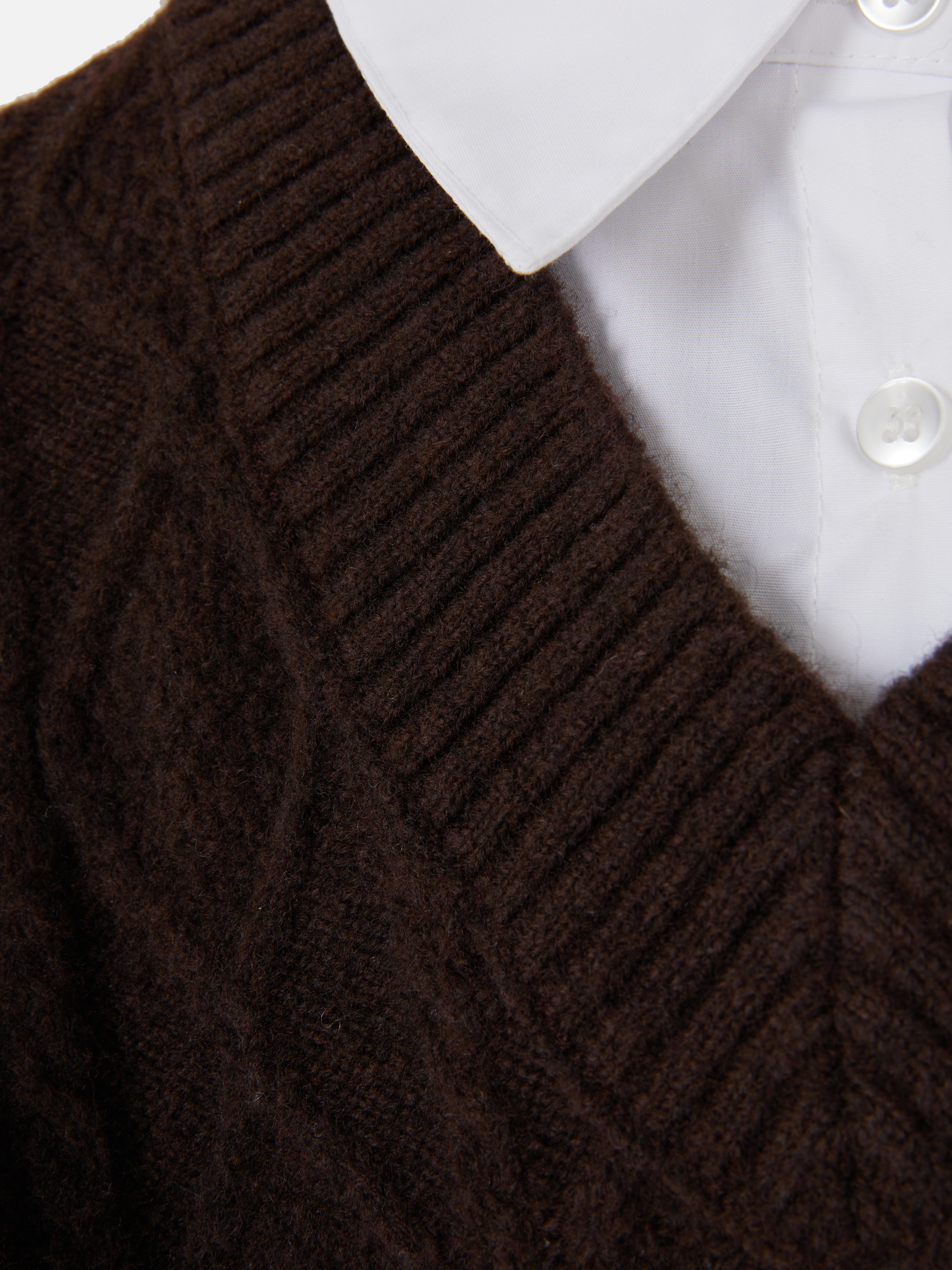 Cable Knit 2 in 1 Vest
