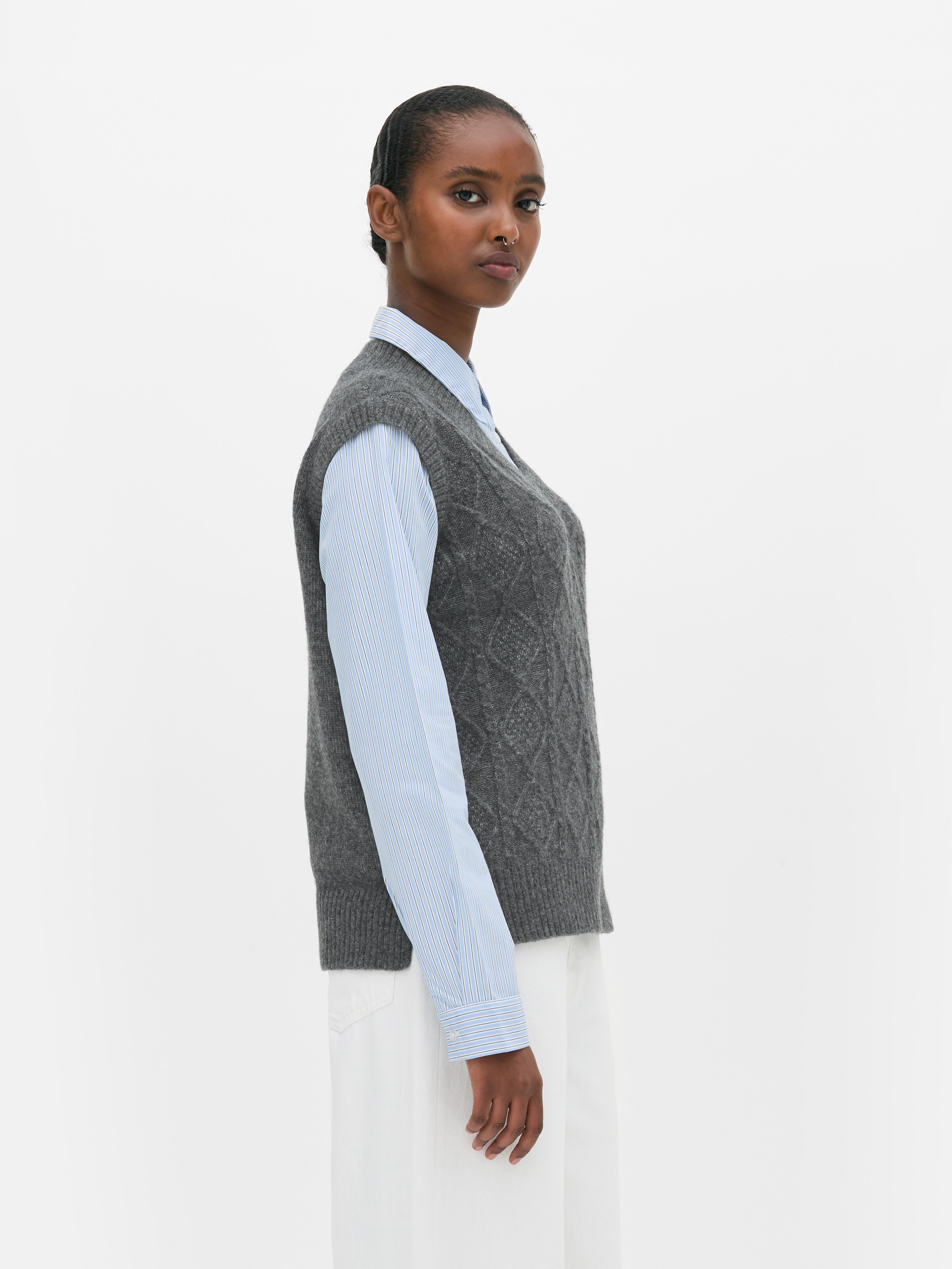 Cable Knit 2 in 1 Vest