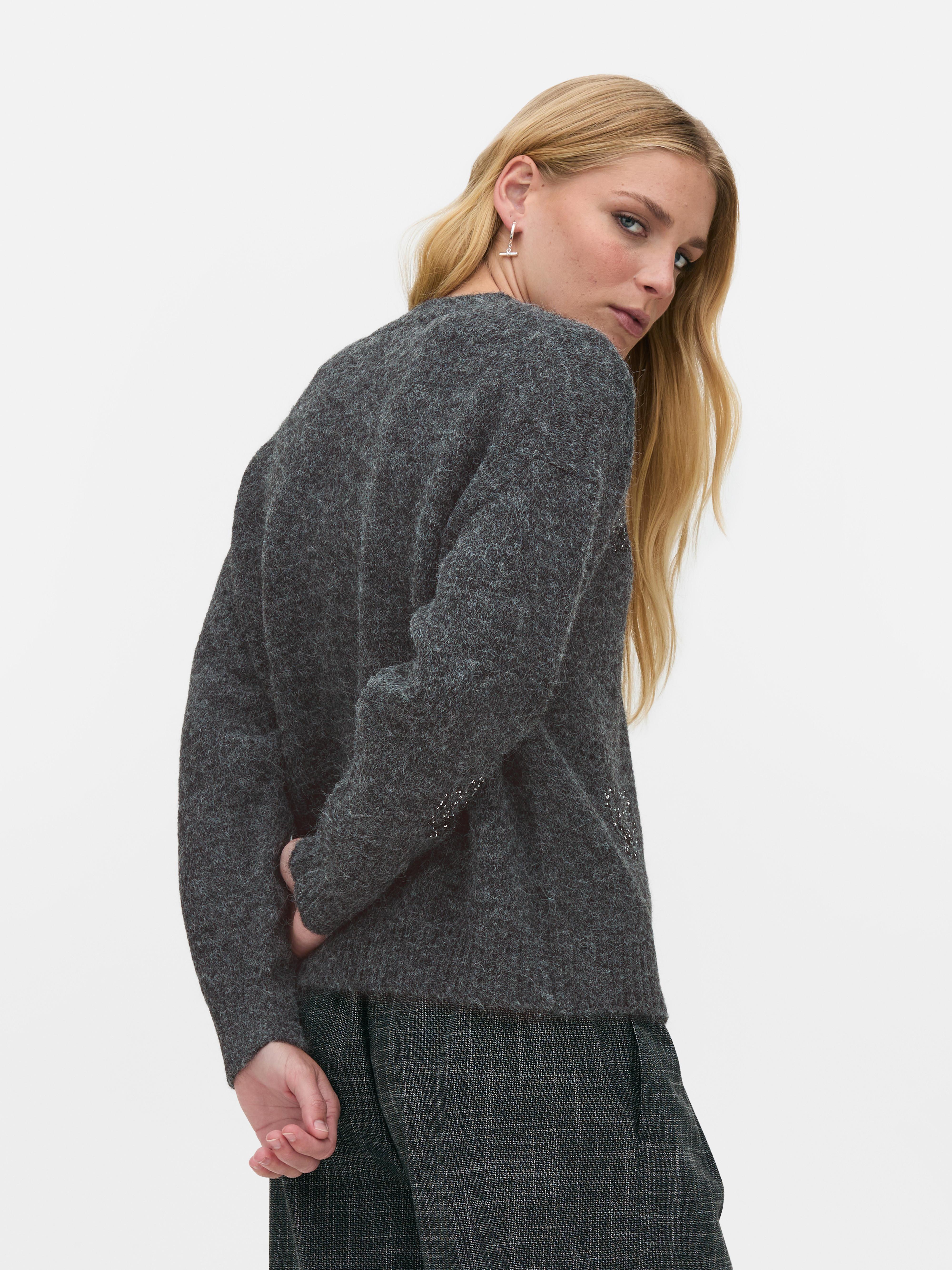 Embroidered Sequin Jumper