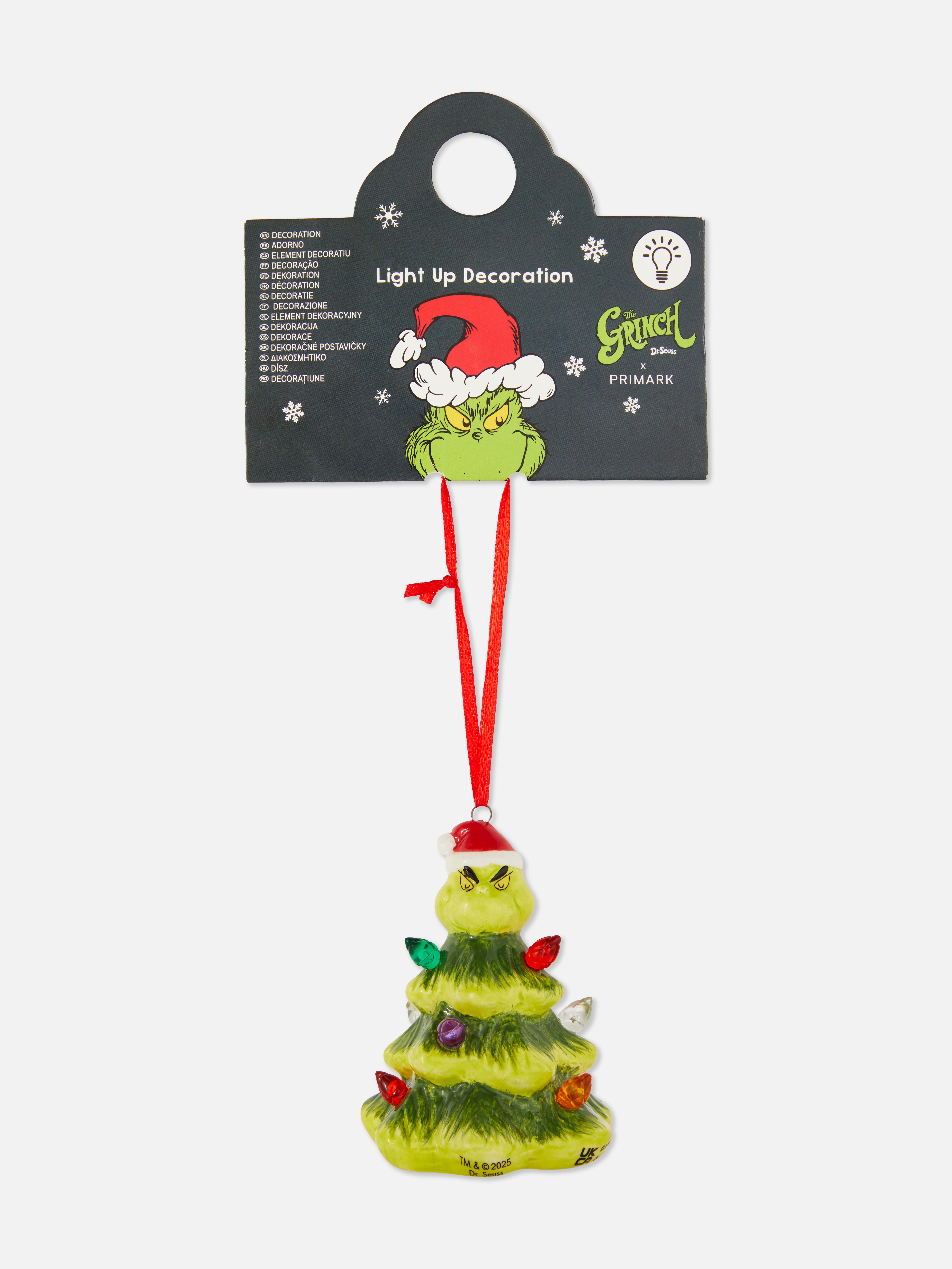 The Grinch Light-Up Hanging Christmas Decoration