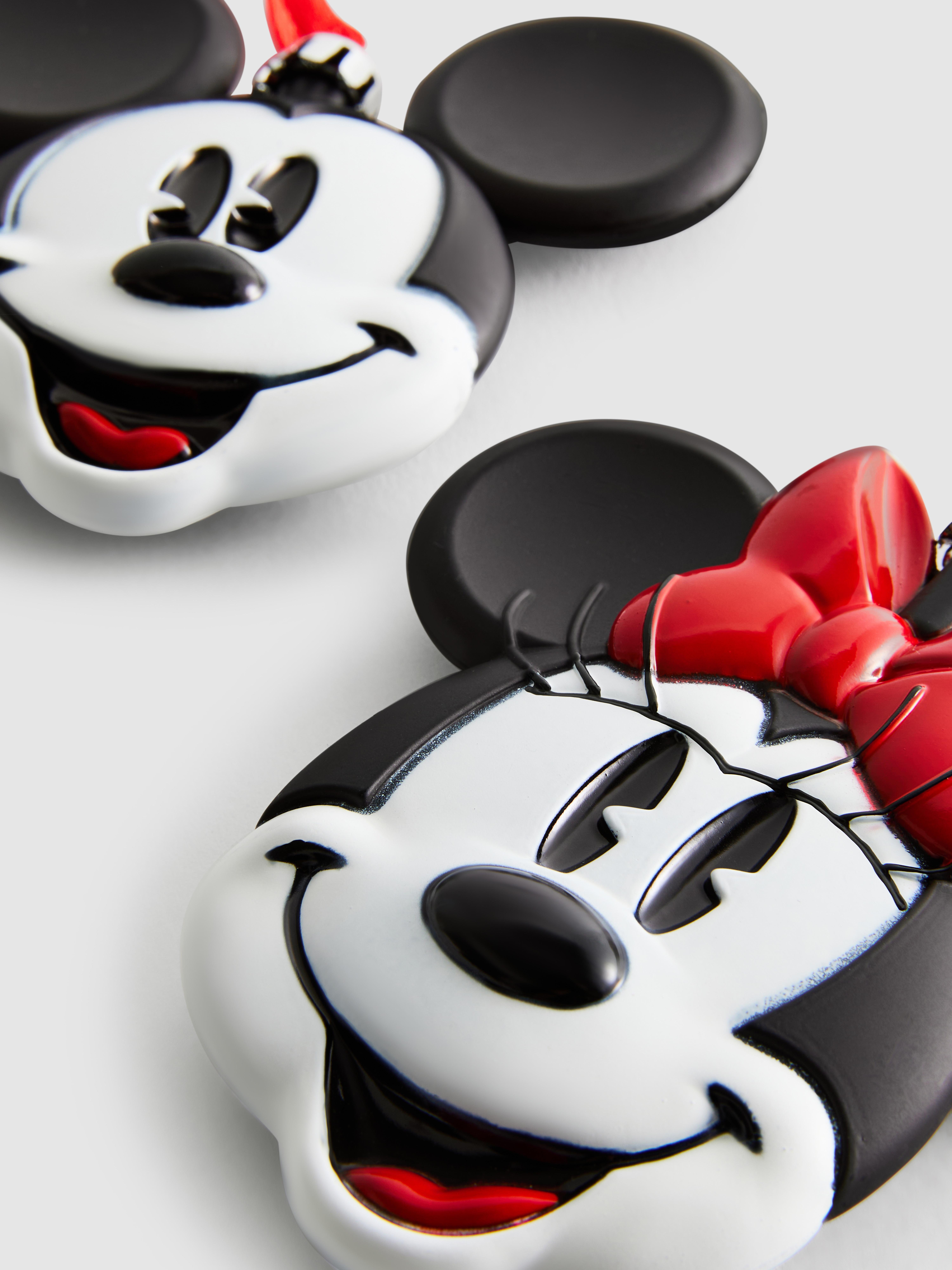 2pk Disney's Mickey Mouse And Minnie Mouse Baubles