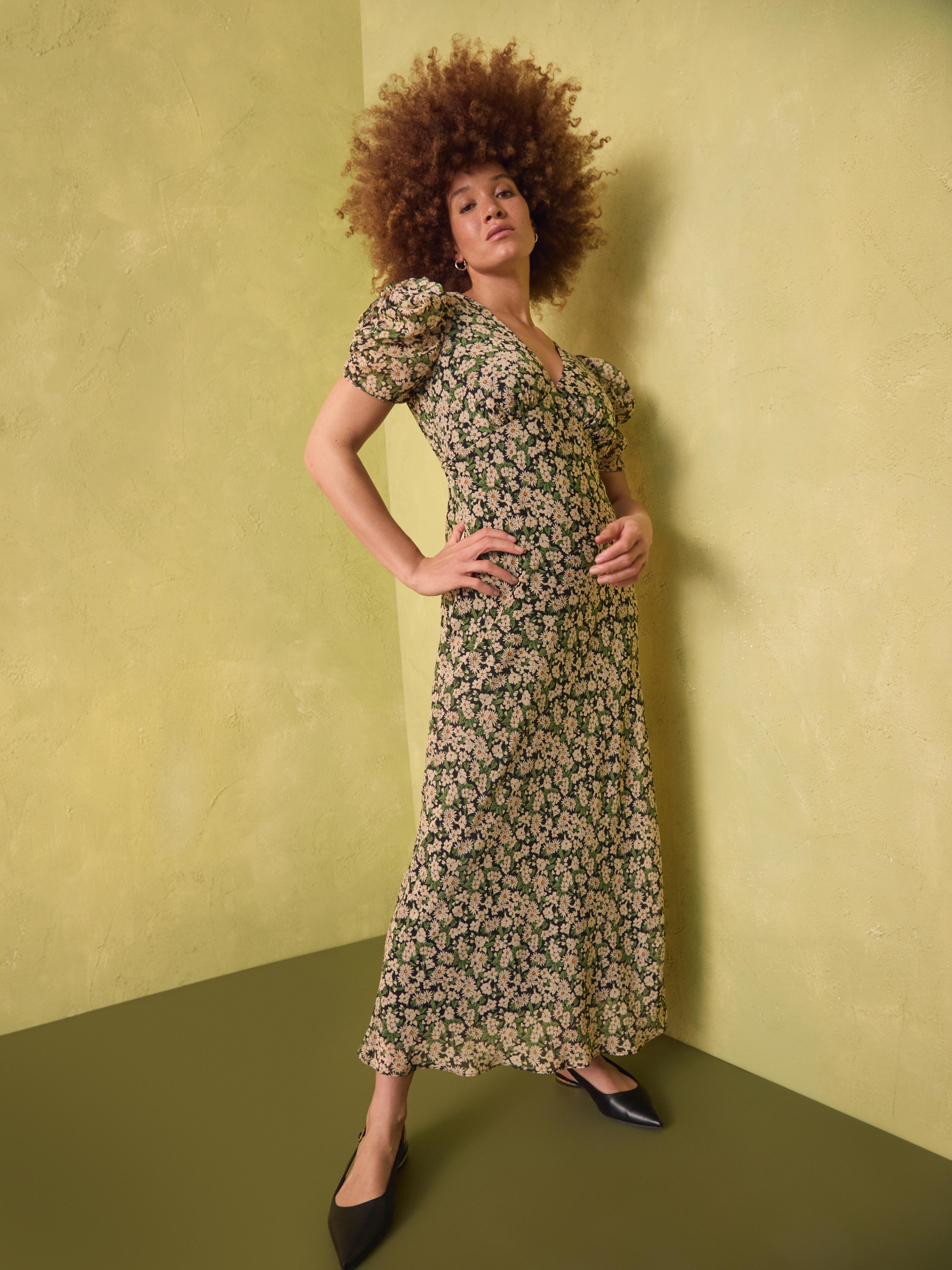 Floral Midi Tea Dress