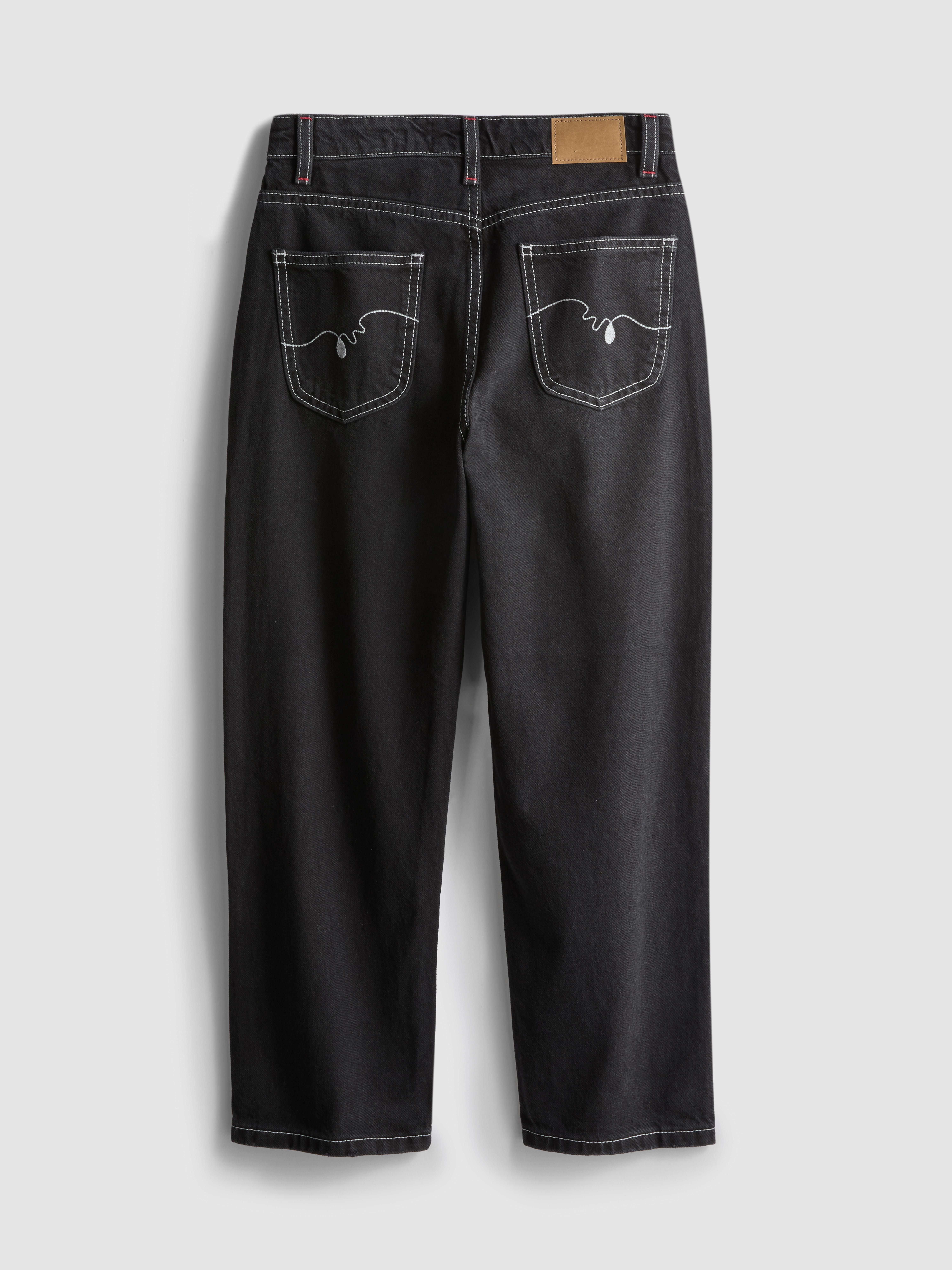 9-15yrs | Contrast Stitch Straight Leg Jeans