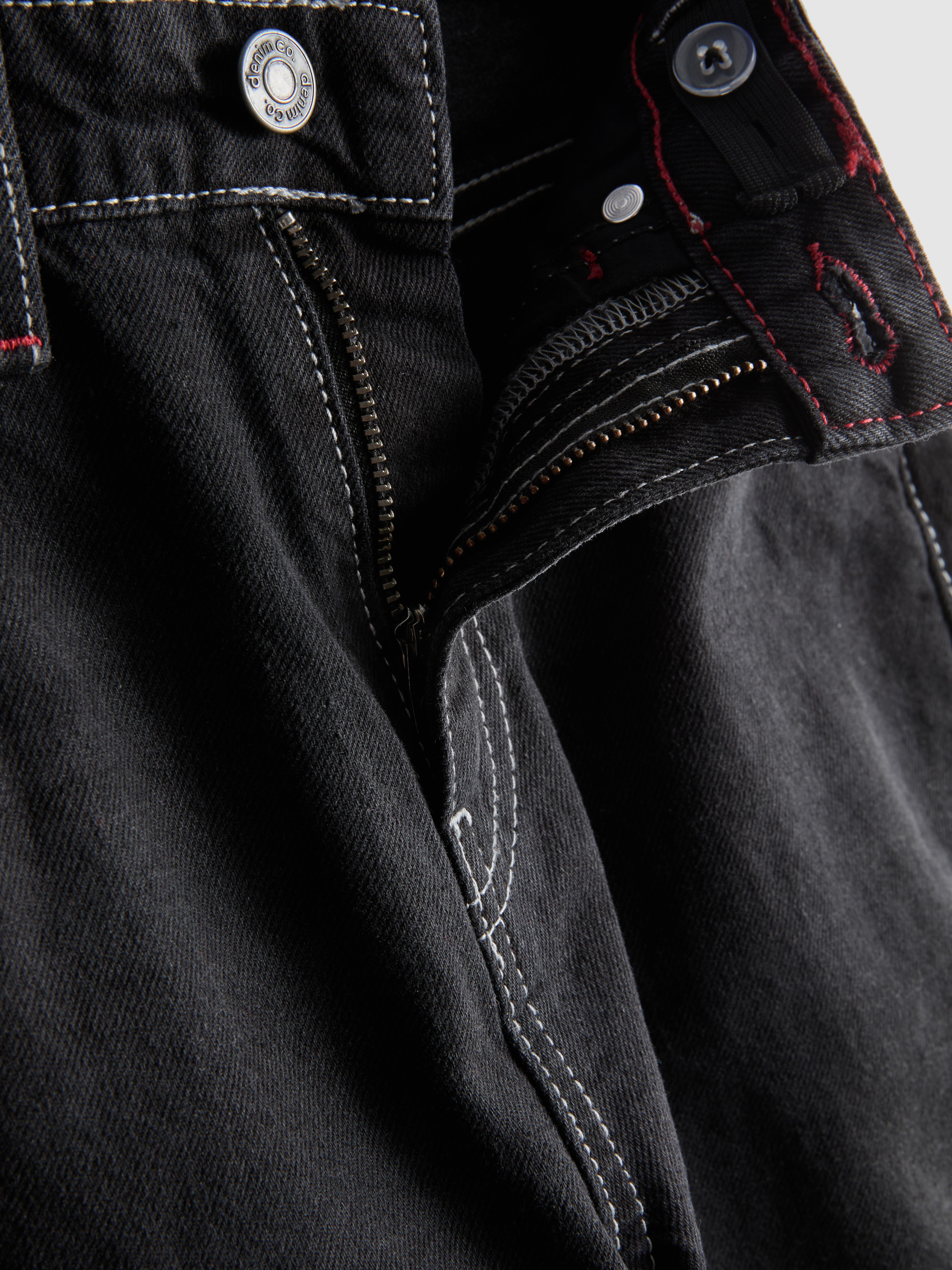 9-15yrs | Contrast Stitch Straight Leg Jeans