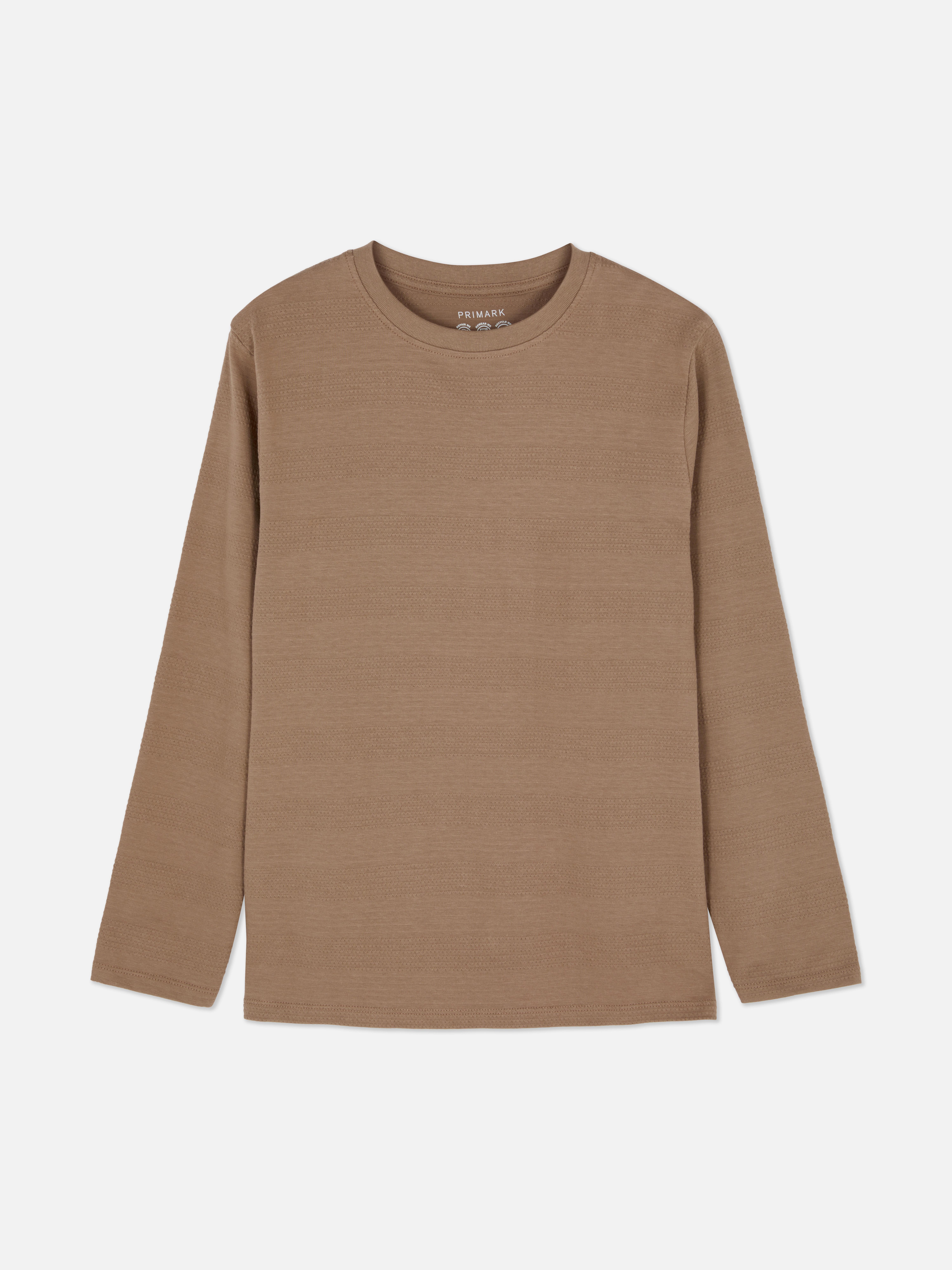 7-15yrs | Popcorn Textured Long Sleeve T-Shirt