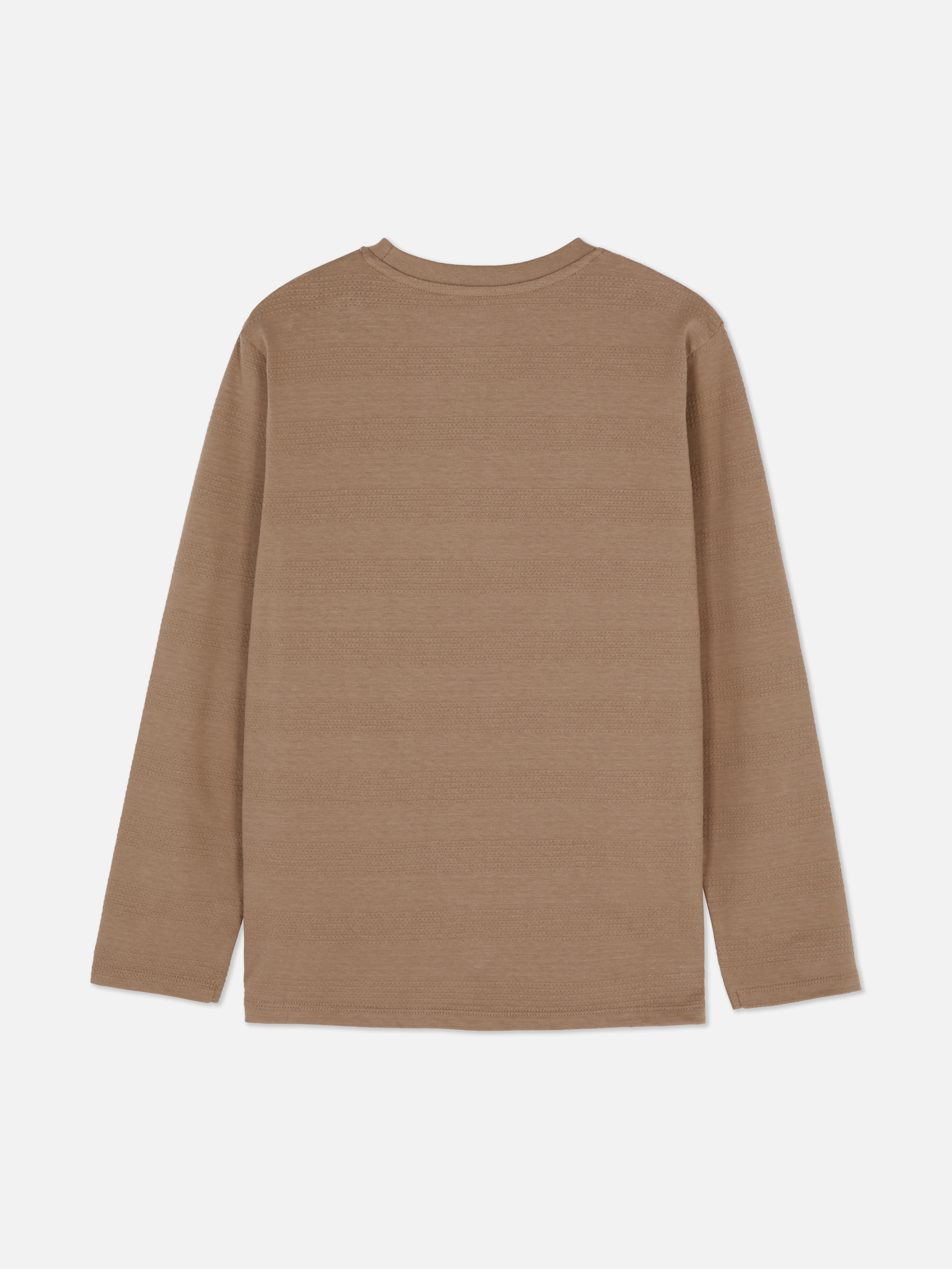 7-15yrs | Popcorn Textured Long Sleeve T-Shirt
