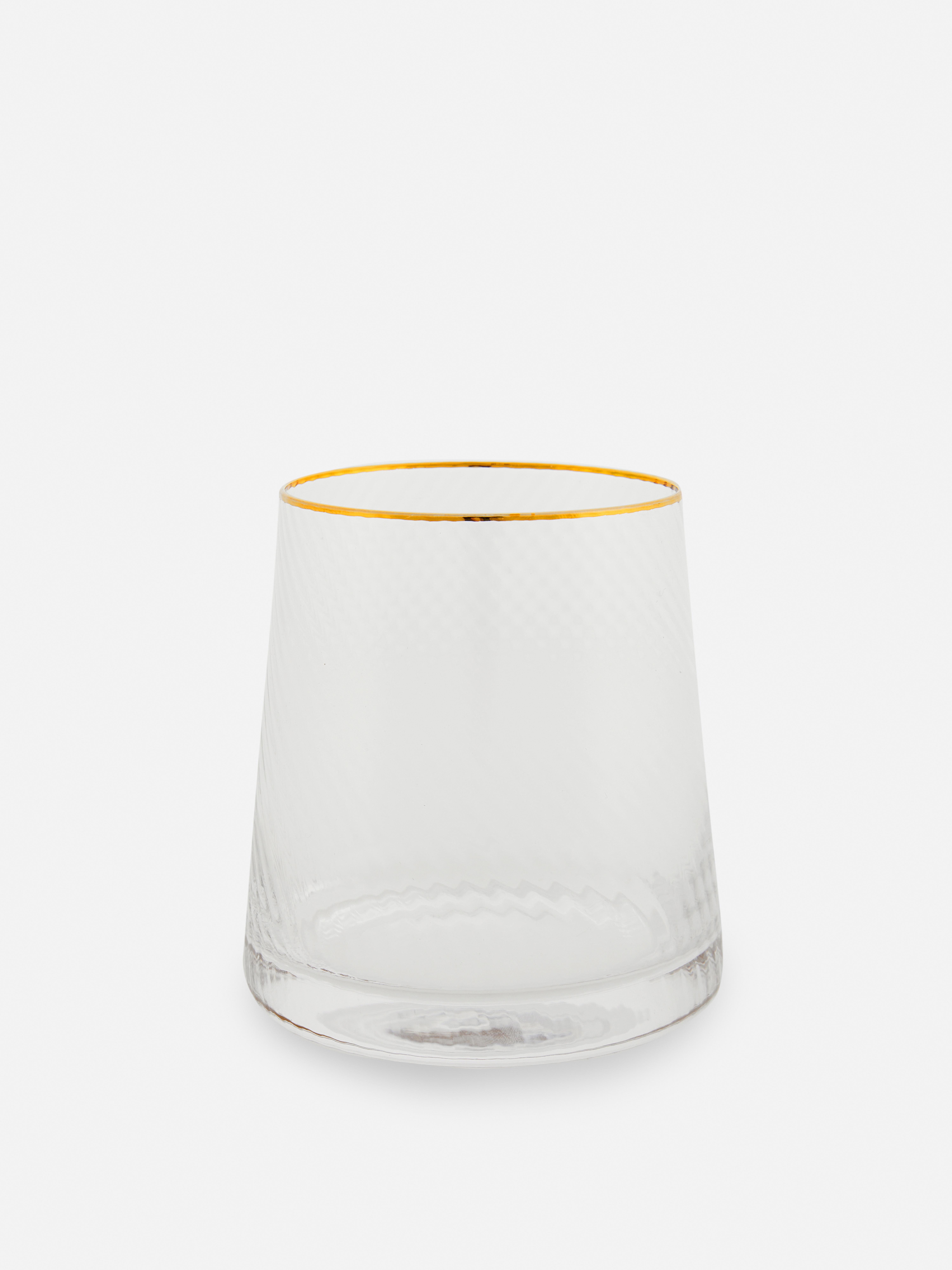 Bicchiere in vetro ondulato