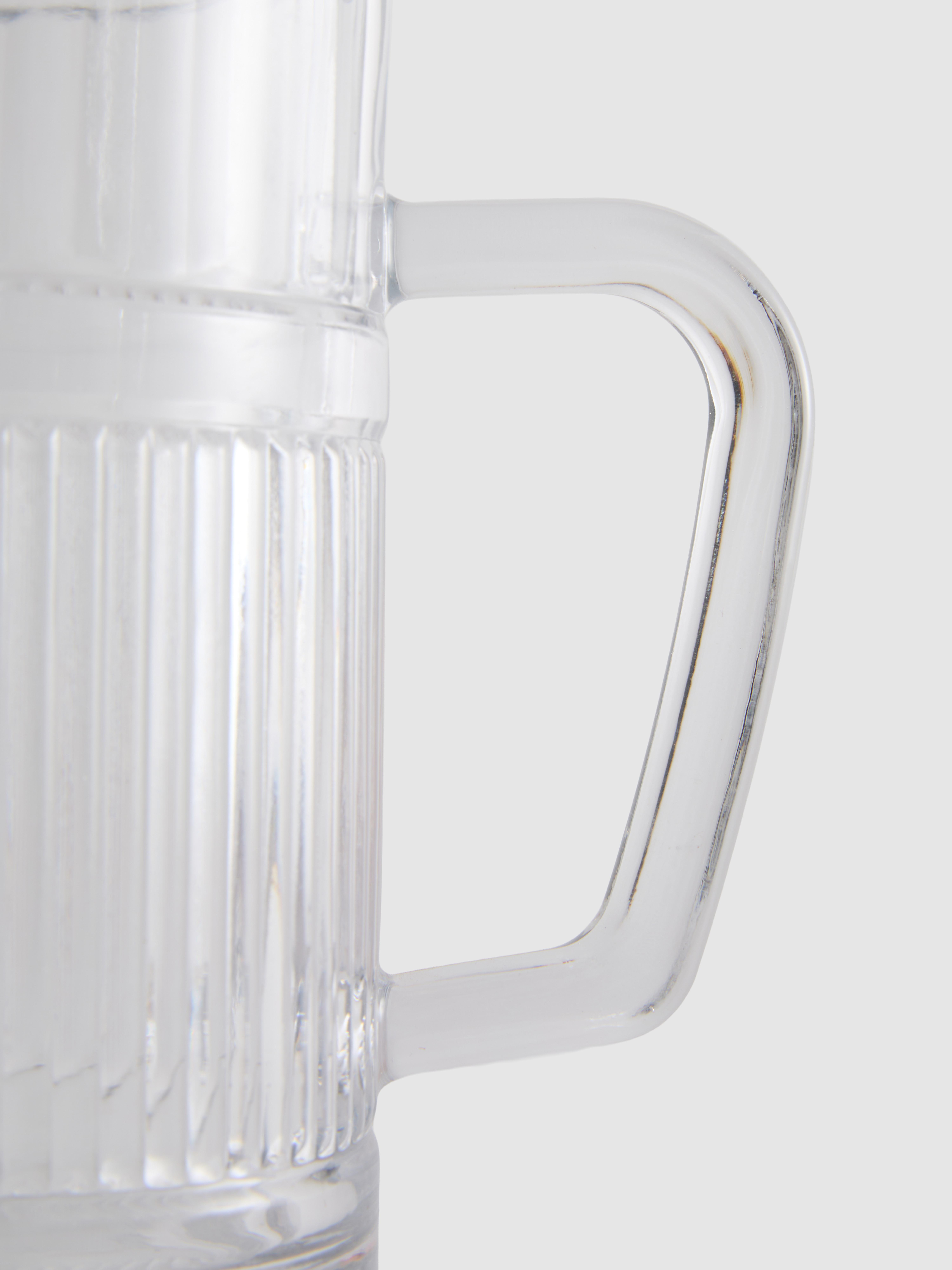 Extra Large Embossed Glass