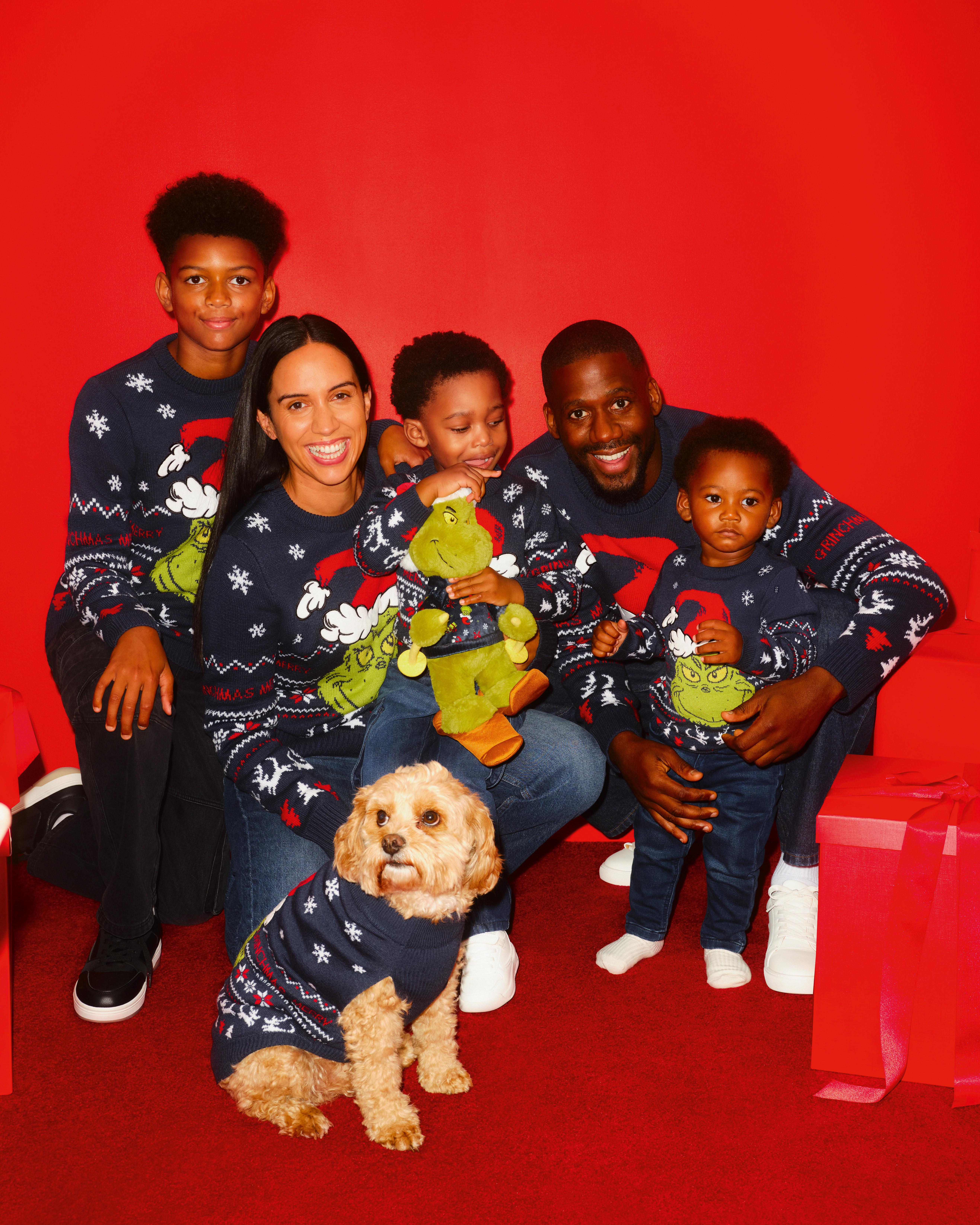 Men's The Grinch Family Christmas Jumper