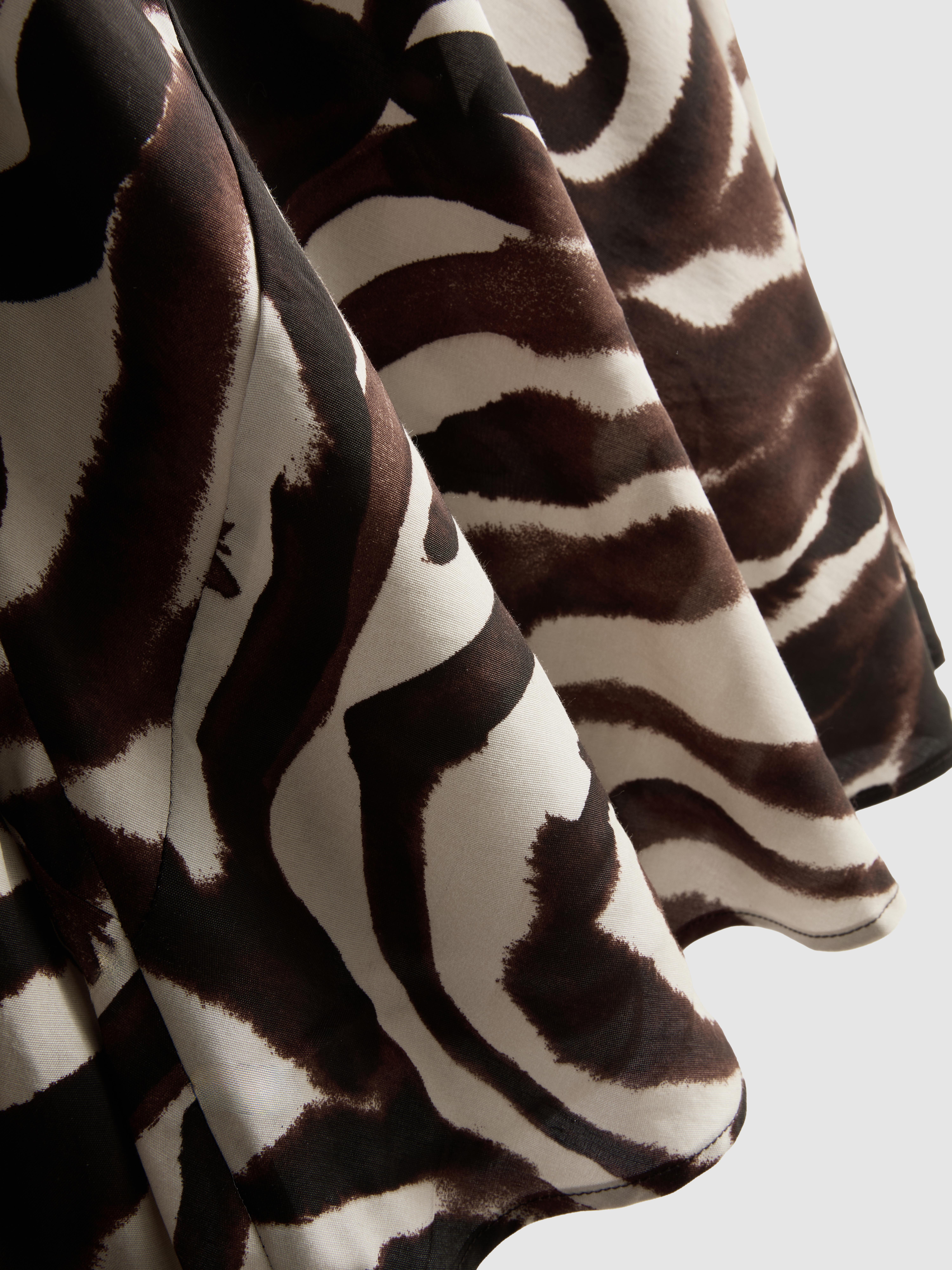 Zebra Maxi Column Dress