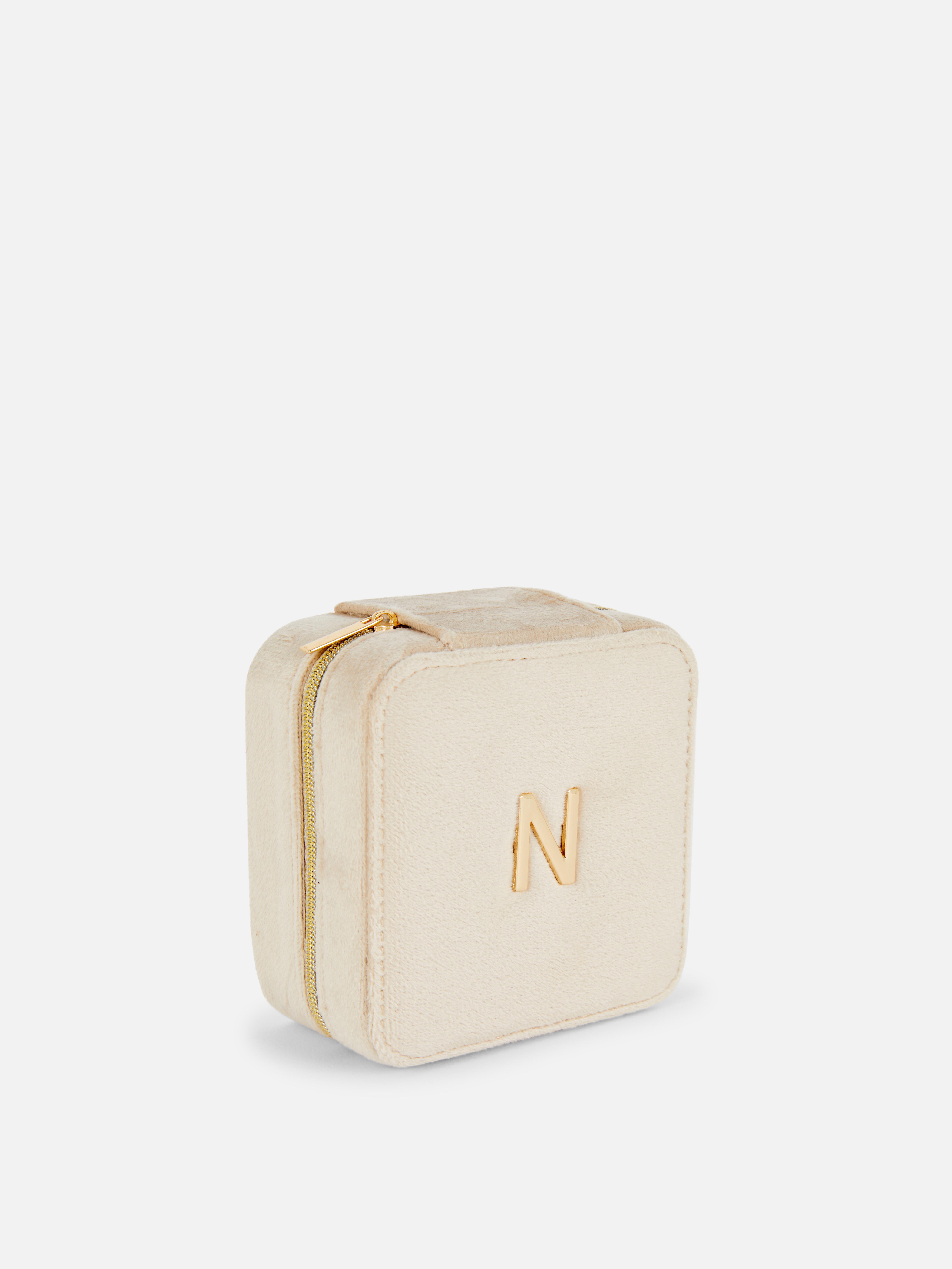Initial Square Jewellery Box