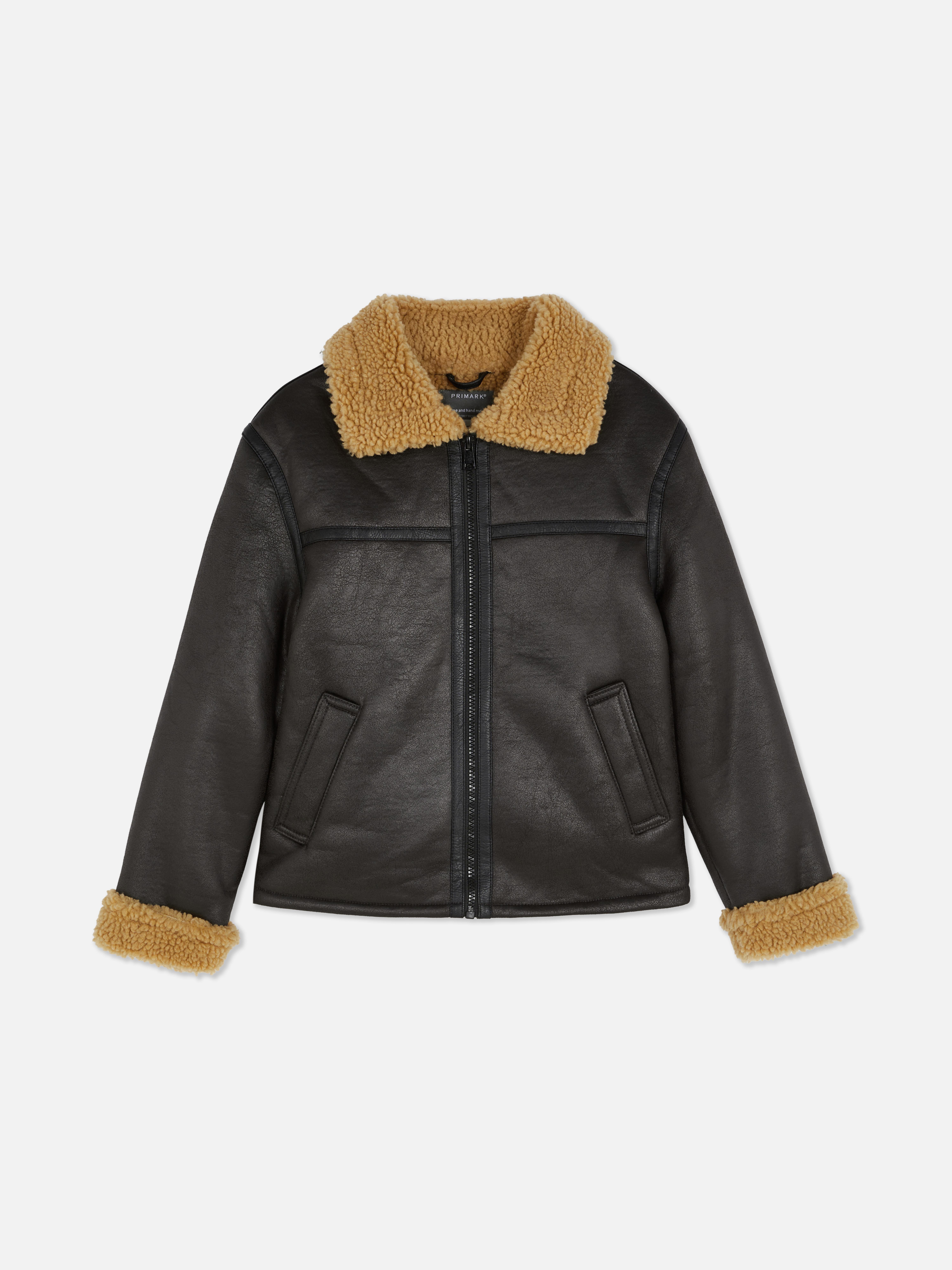 7-15yrs | Borg Trim Zip-Up Jacket