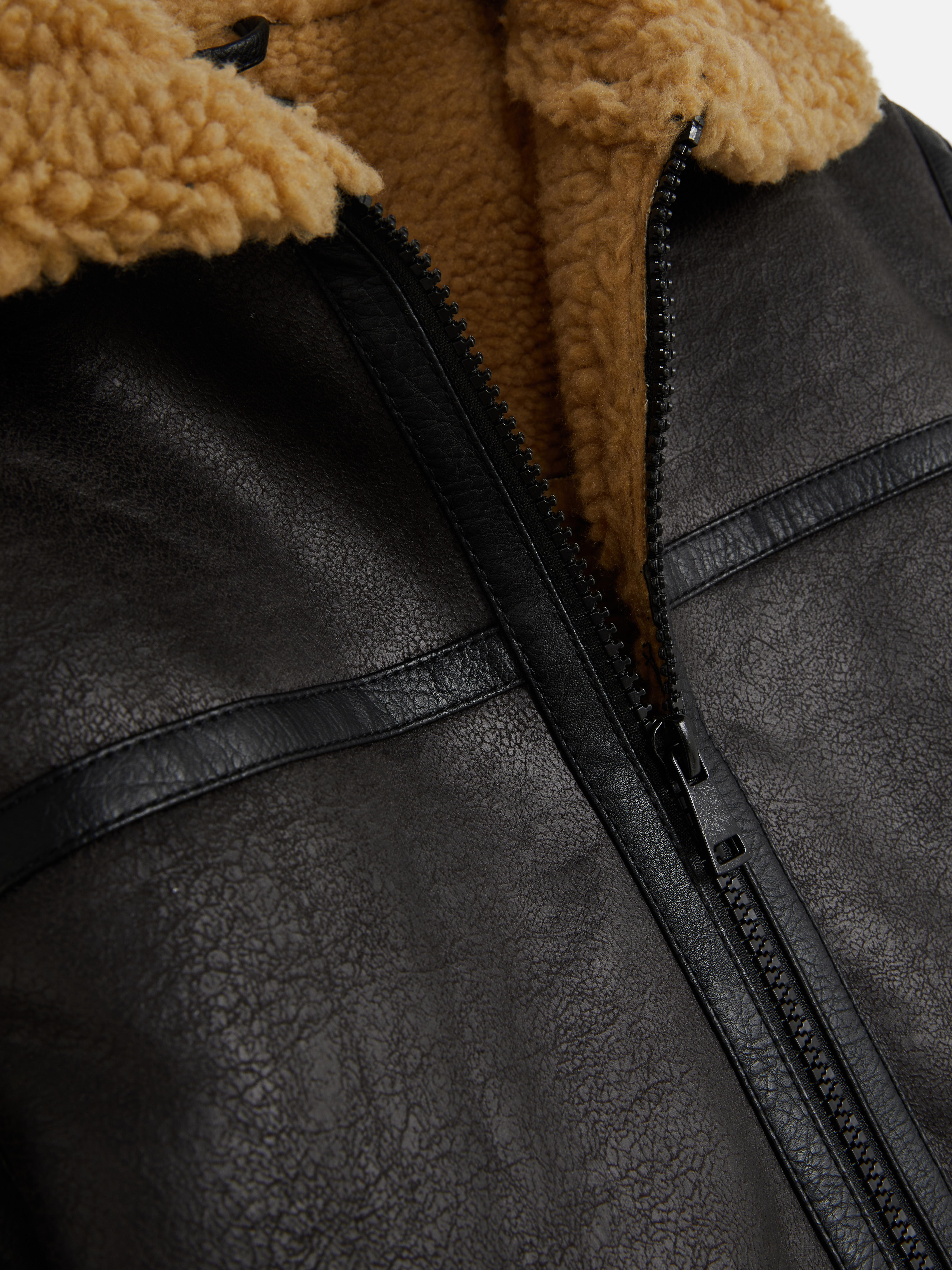 7-15yrs | Borg Trim Zip-Up Jacket