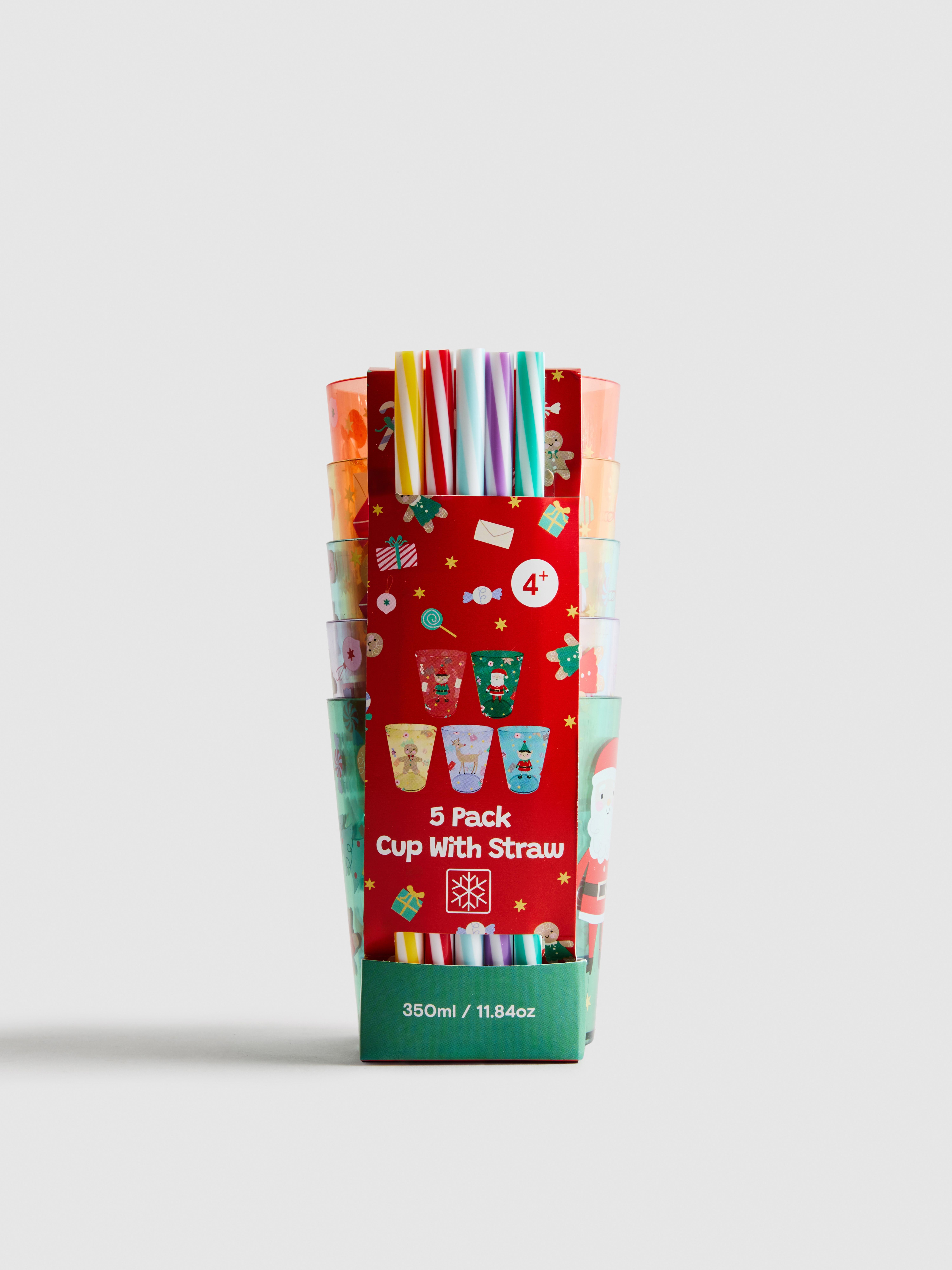 Bekers met kerstthema, set van 5