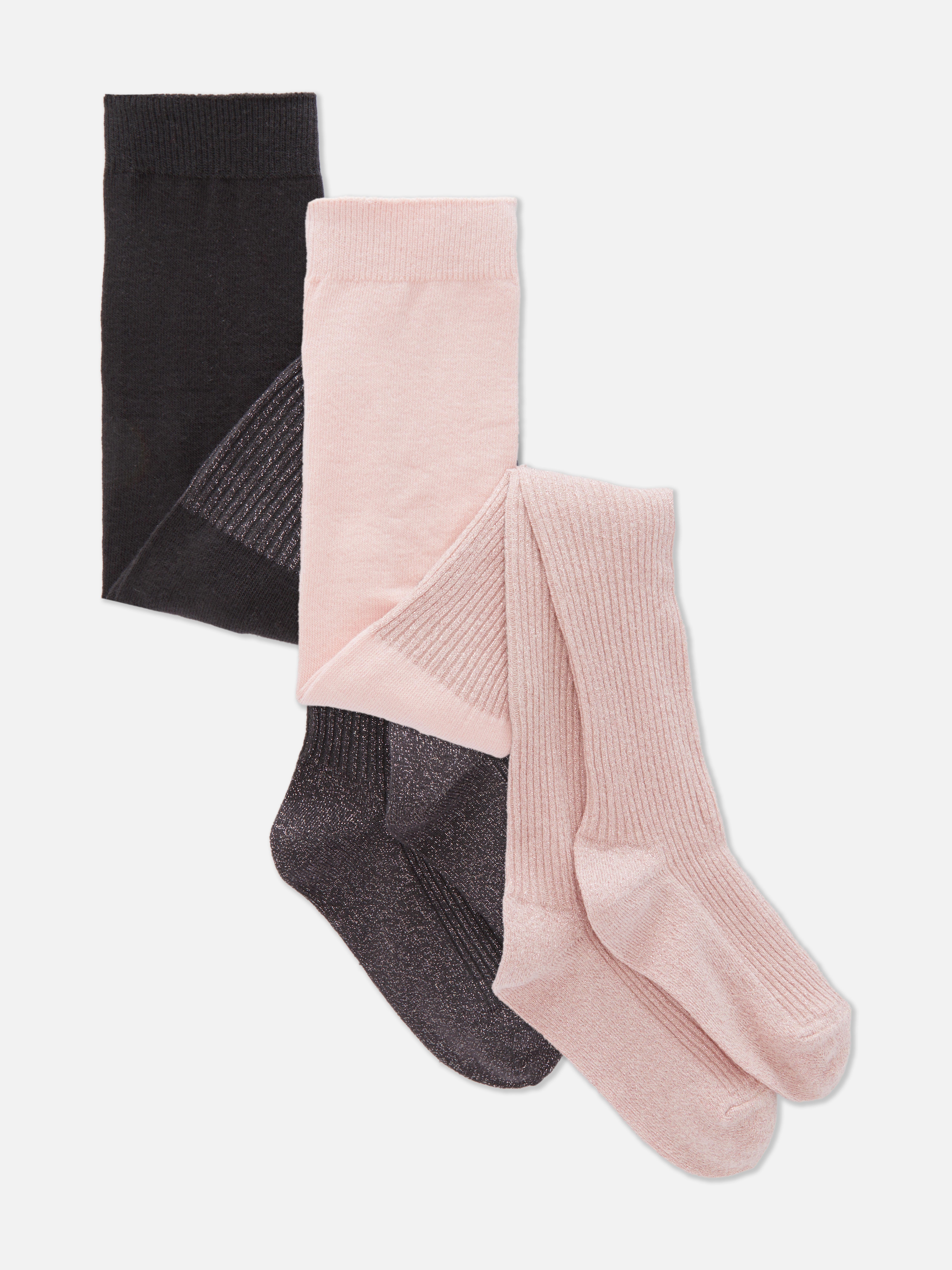 2pk Sparkly Tights