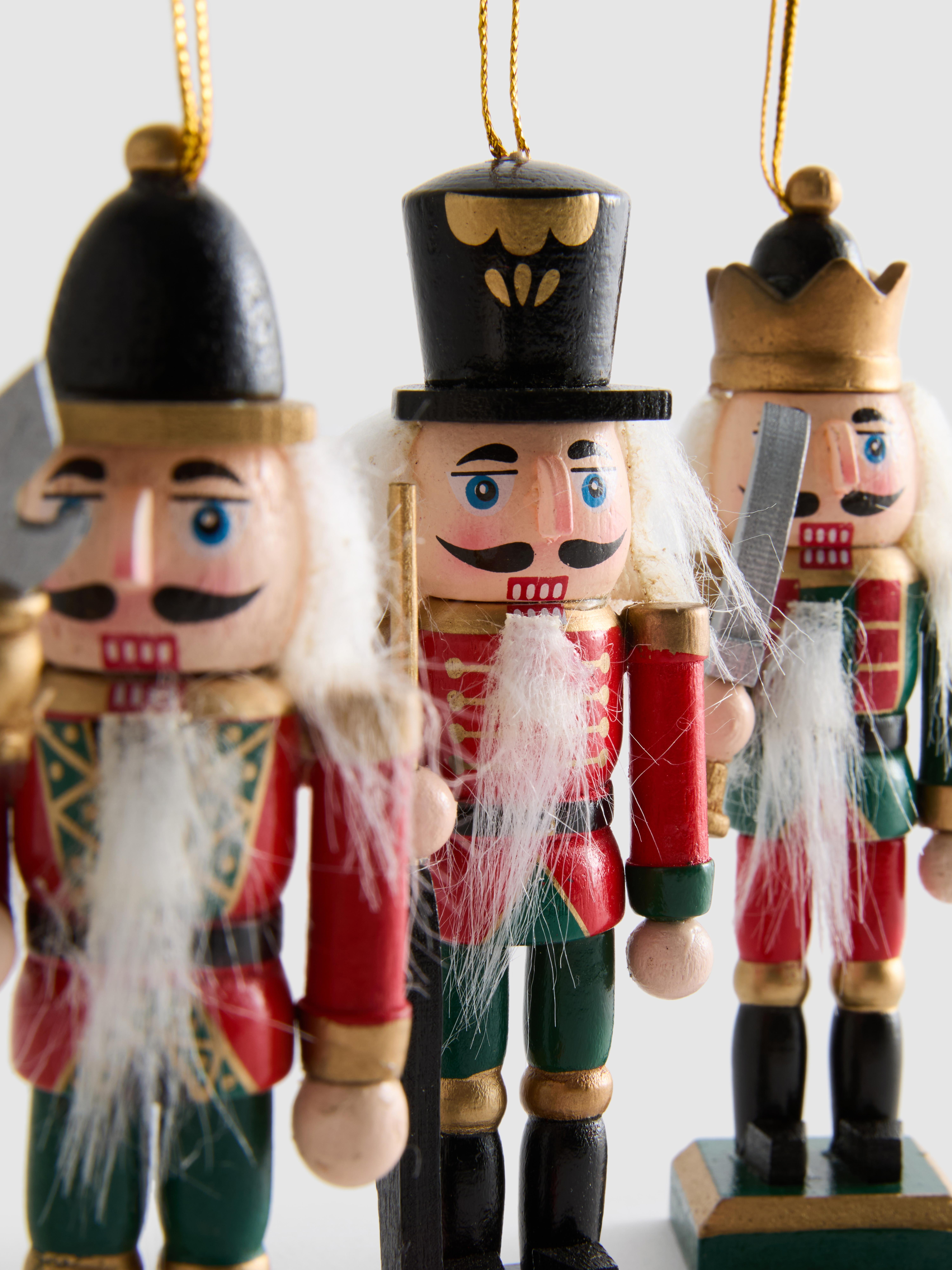 Kerstdecoratie Notenkraker, set van 3