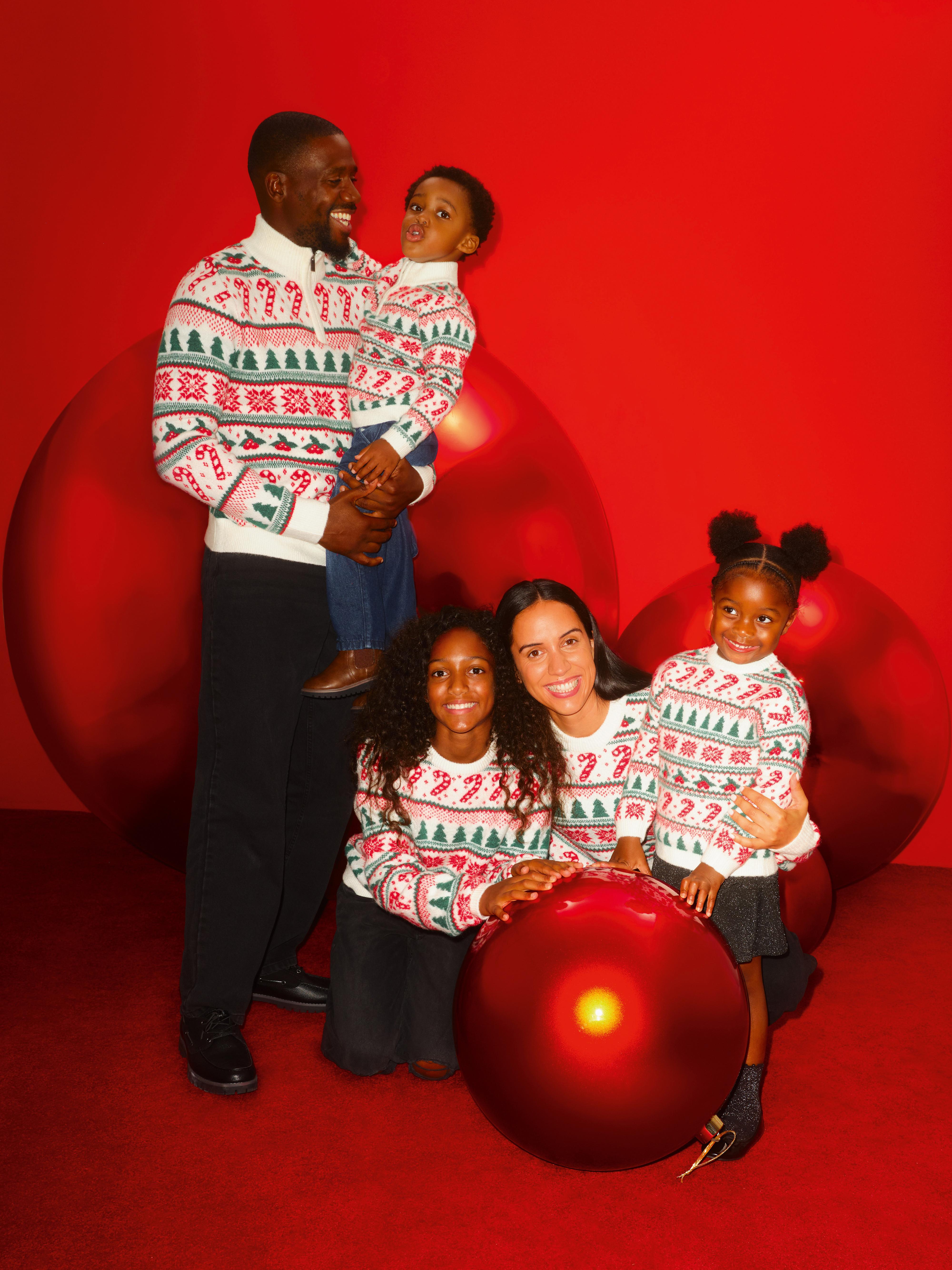 Pet Candy Cane Fair Isle Family Christmas Jumper
