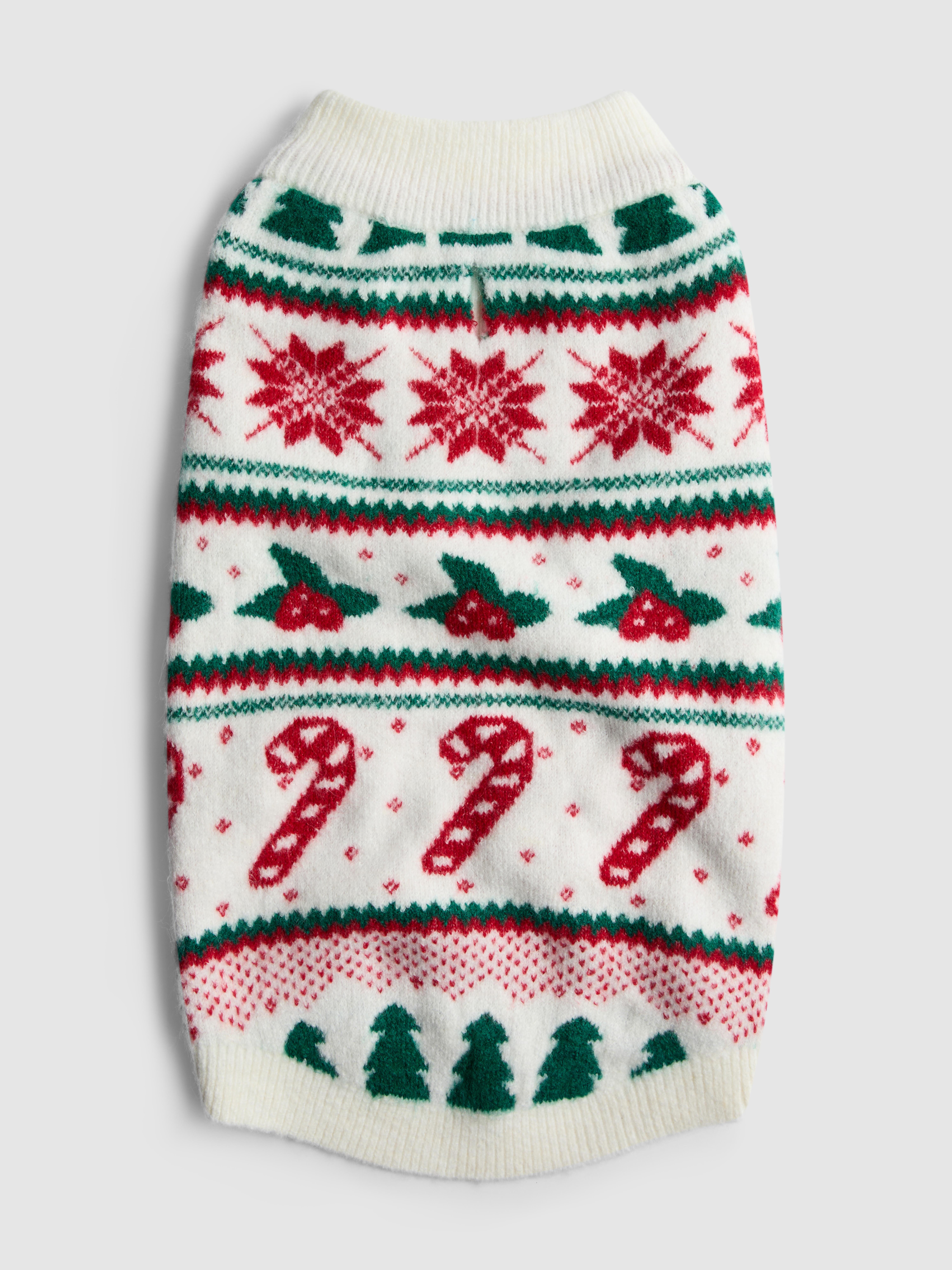 Pet Candy Cane Fair Isle Family Christmas Jumper