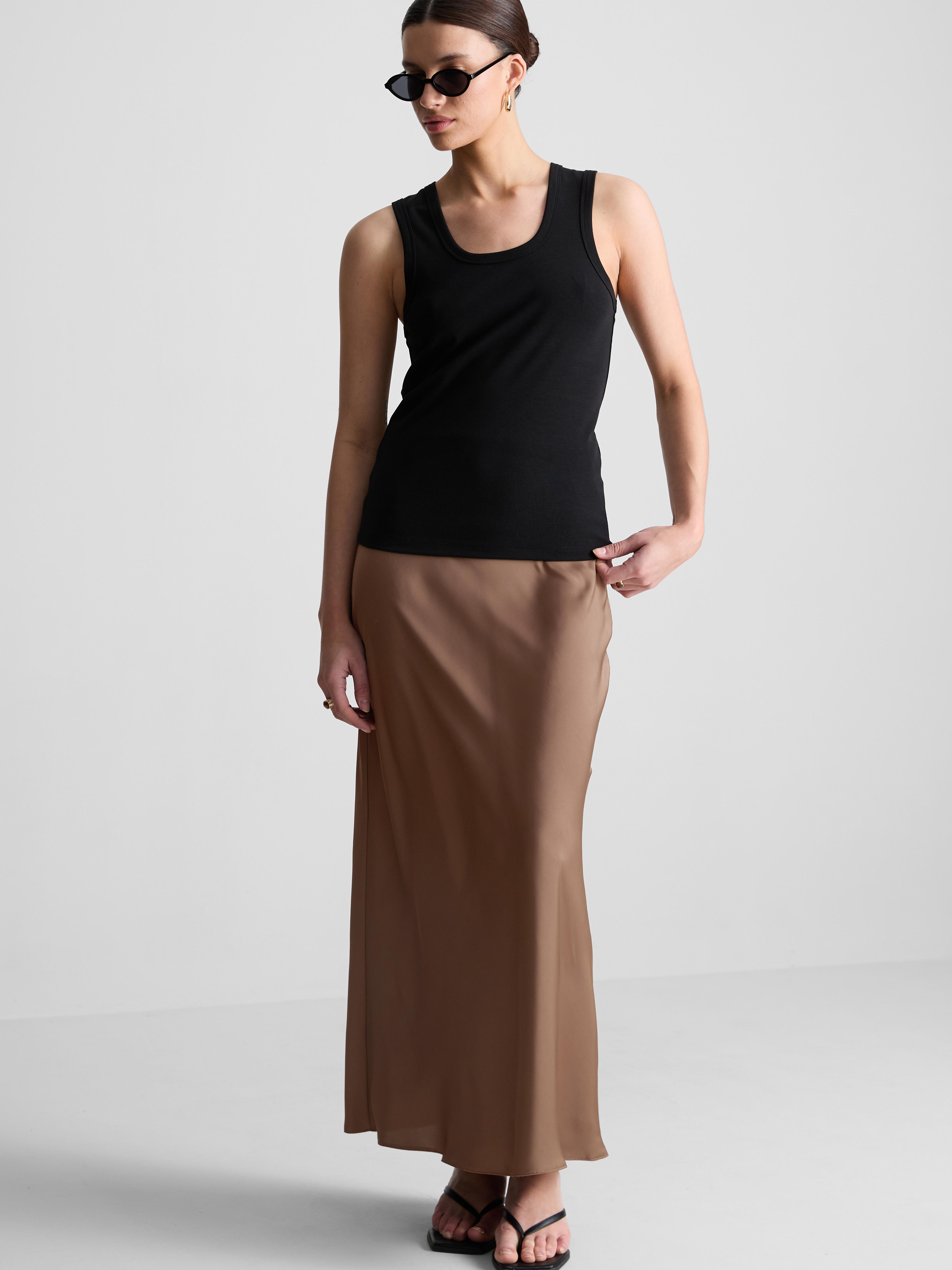 Satin Maxi Skirt