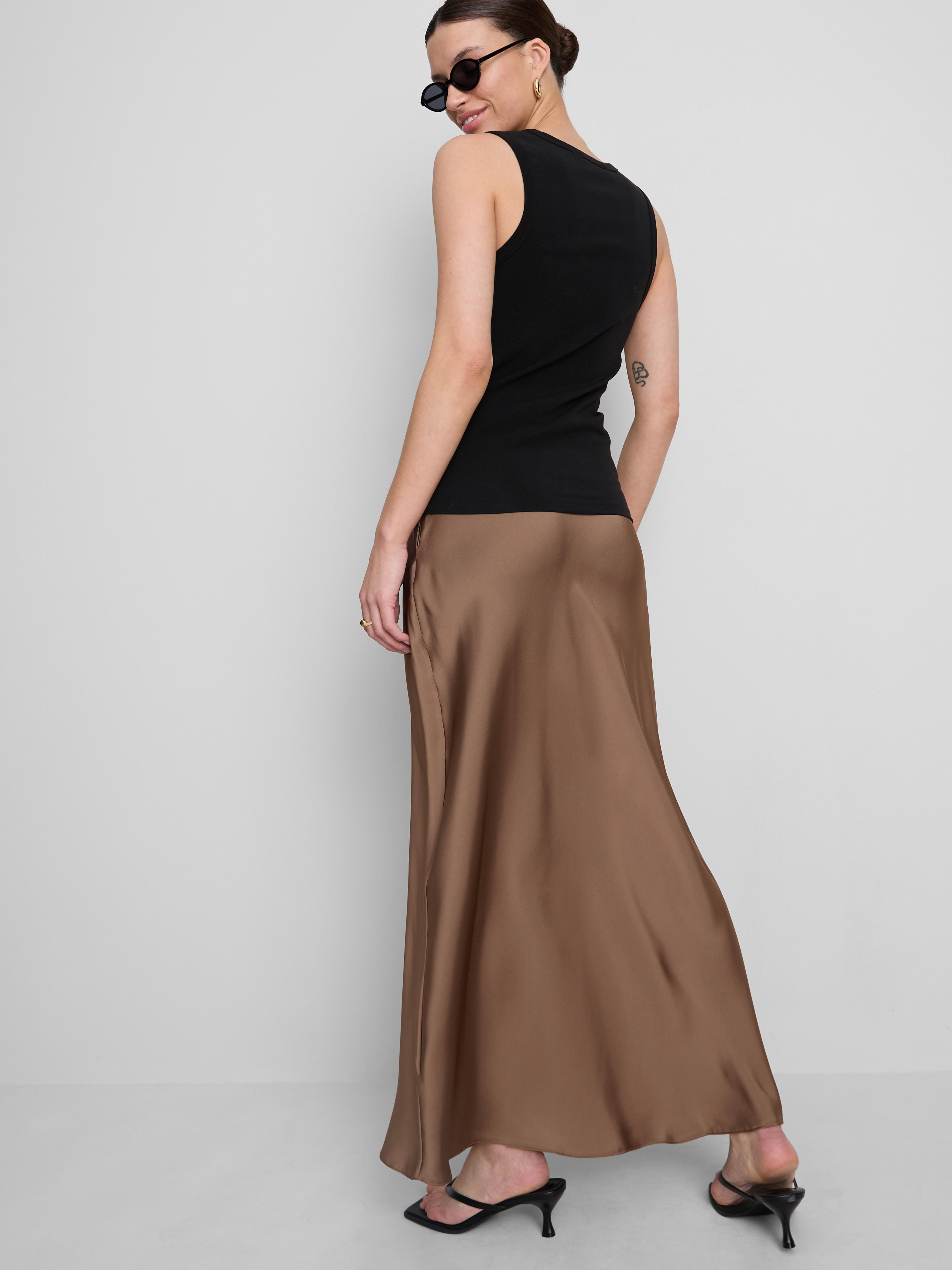 Satin Maxi Skirt