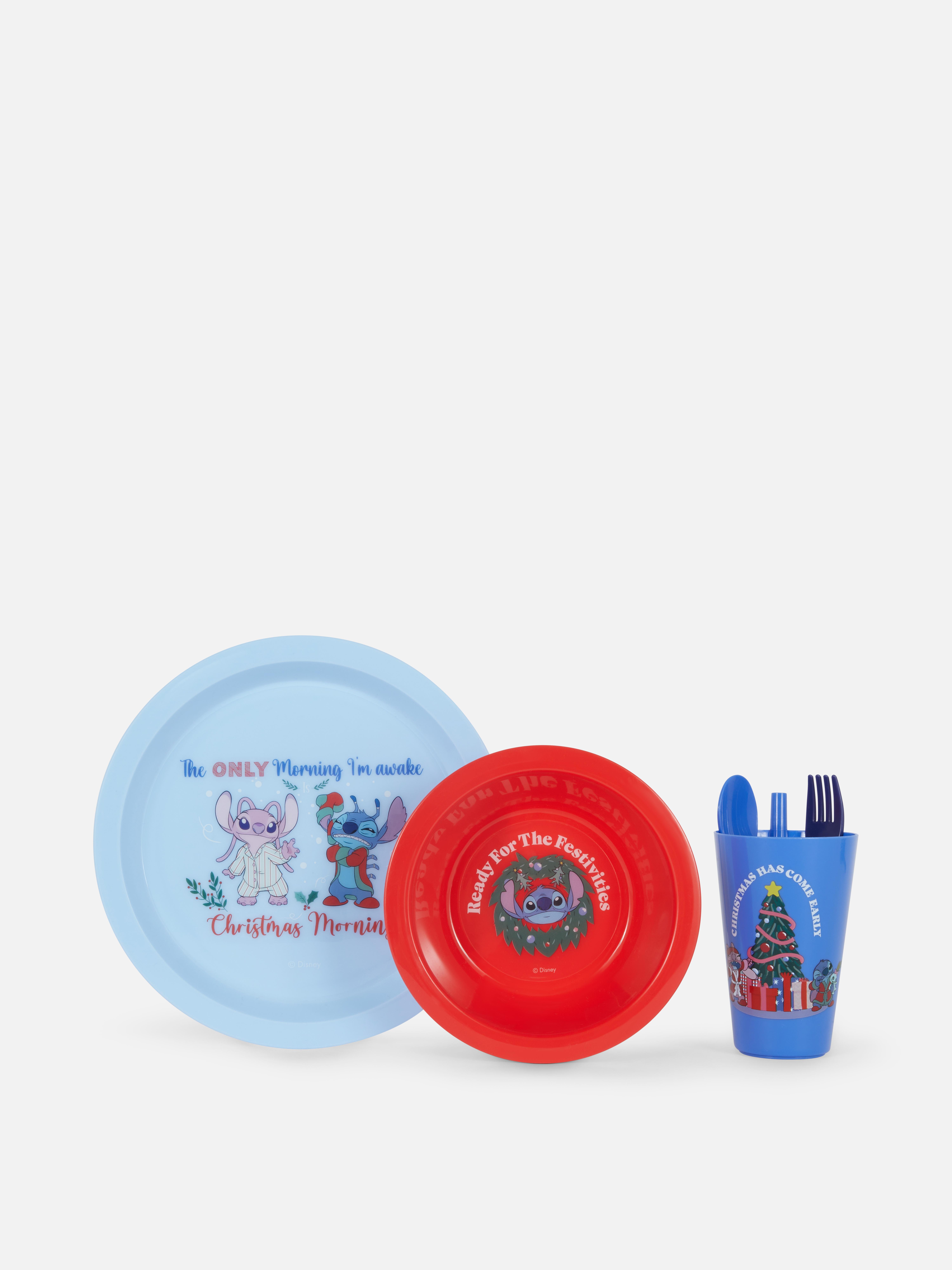 Set de veselă de Crăciun Stitch de la Disney