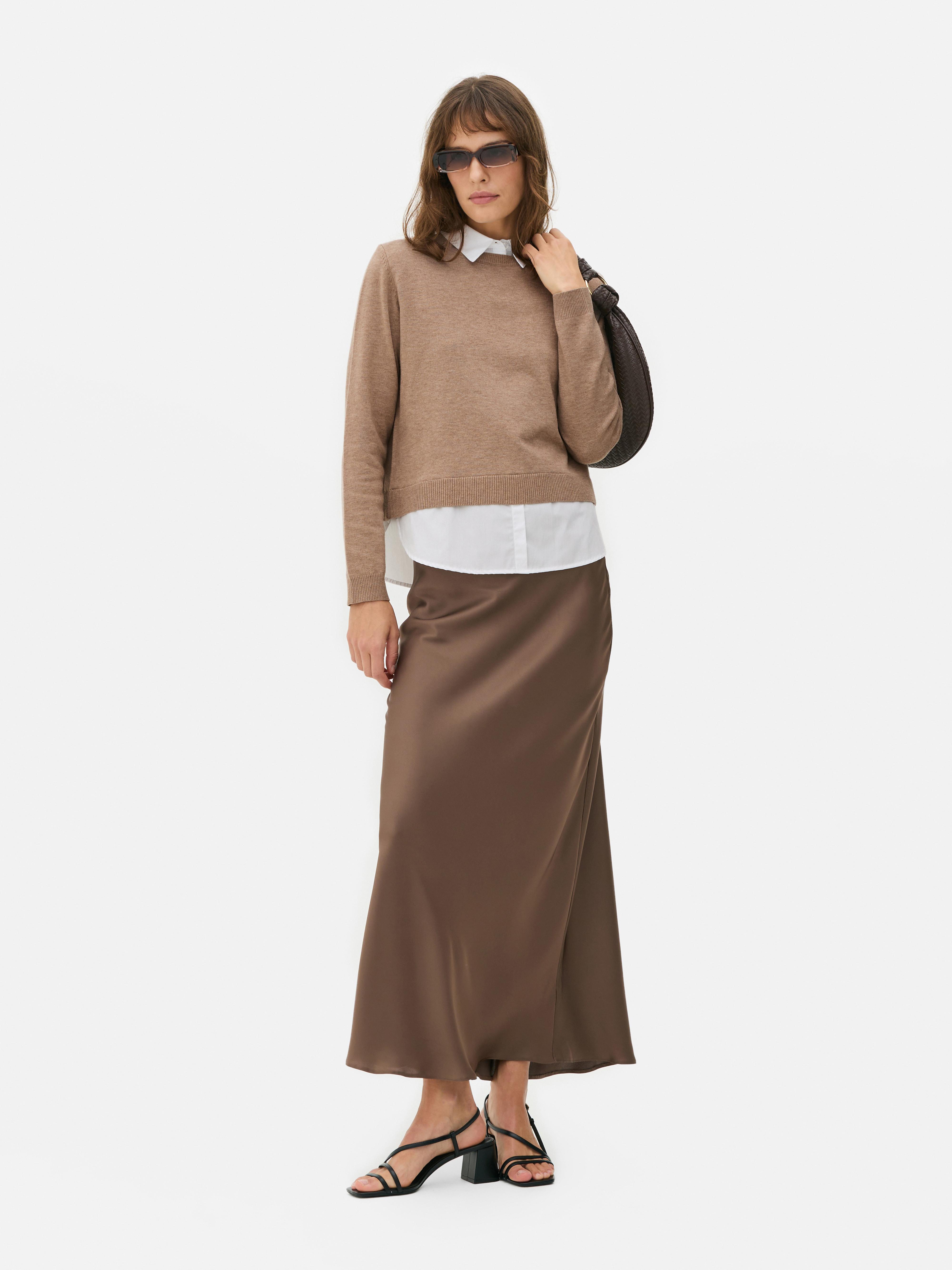2-In-1 Collared Shirt and Jumper