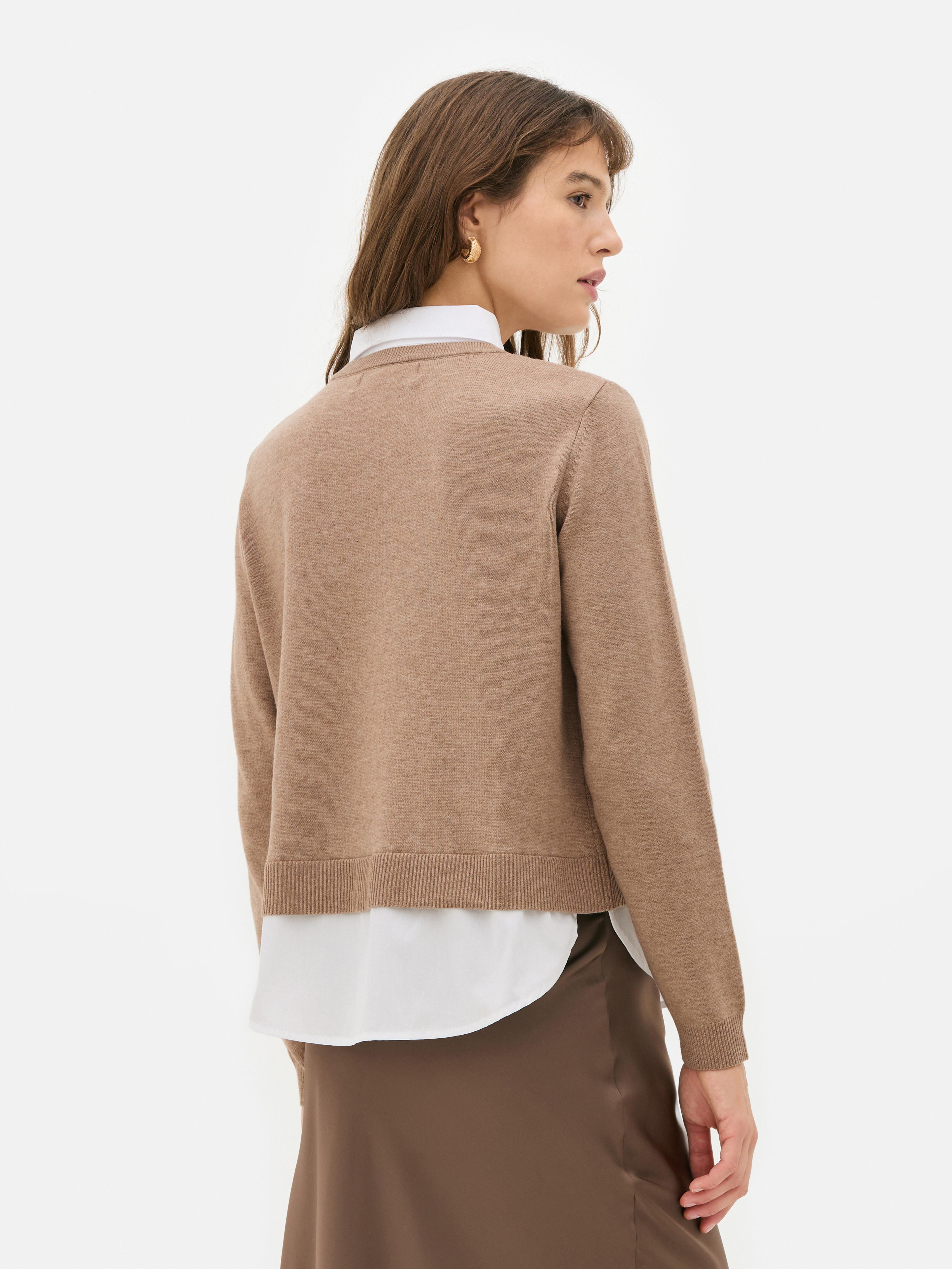 2-In-1 Collared Shirt and Jumper