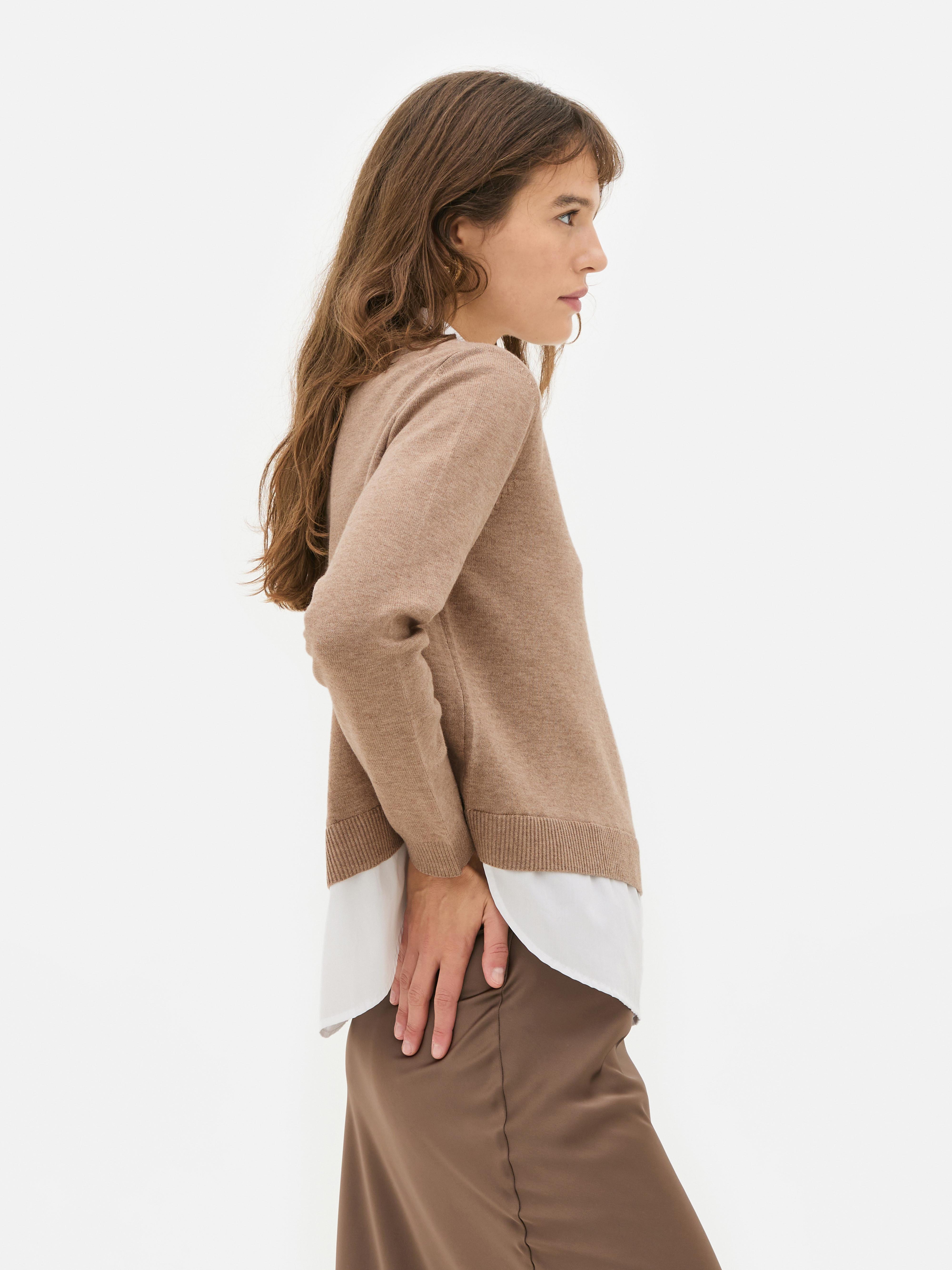 2-In-1 Collared Shirt and Jumper