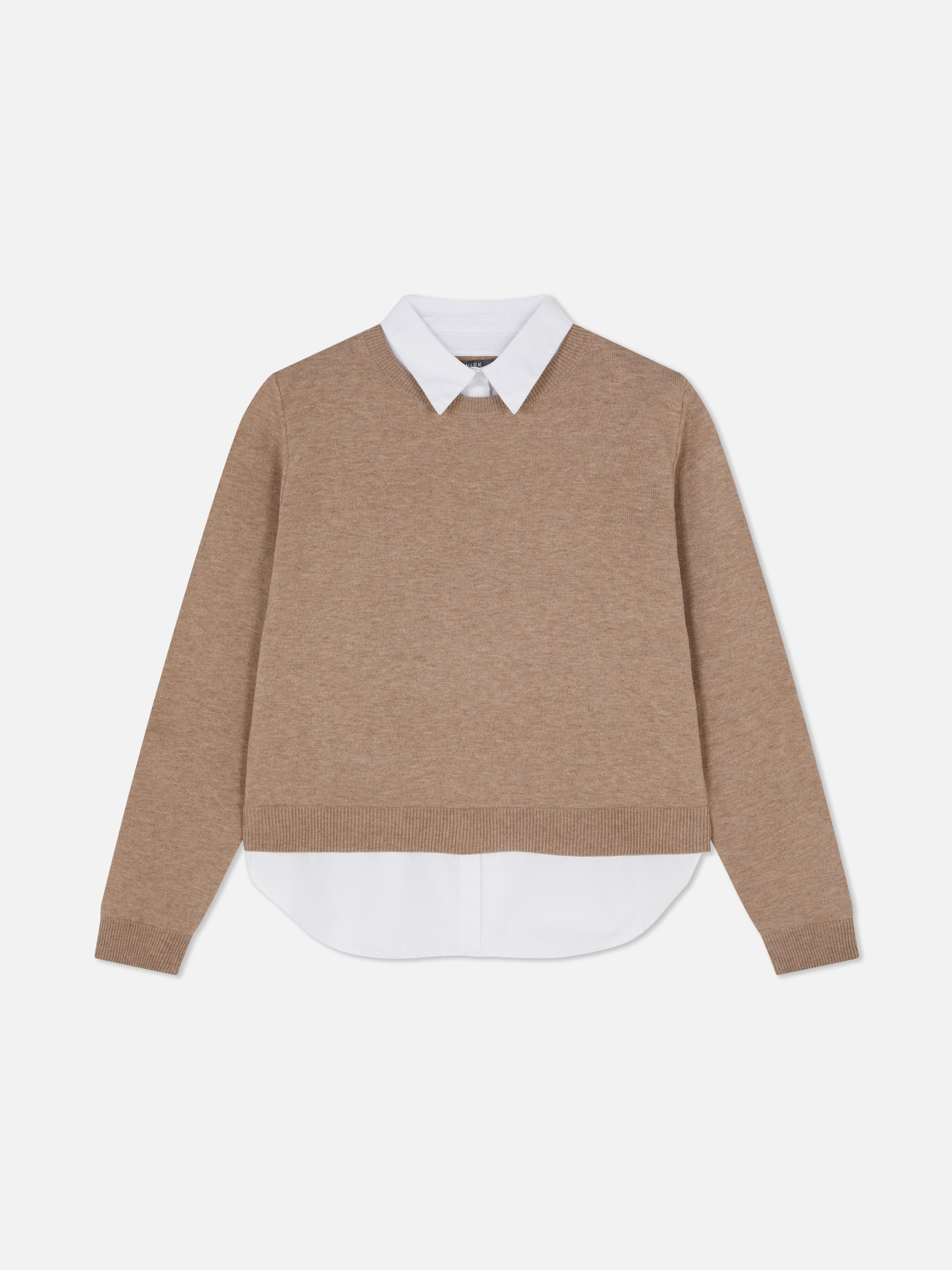 2-In-1 Collared Shirt and Jumper
